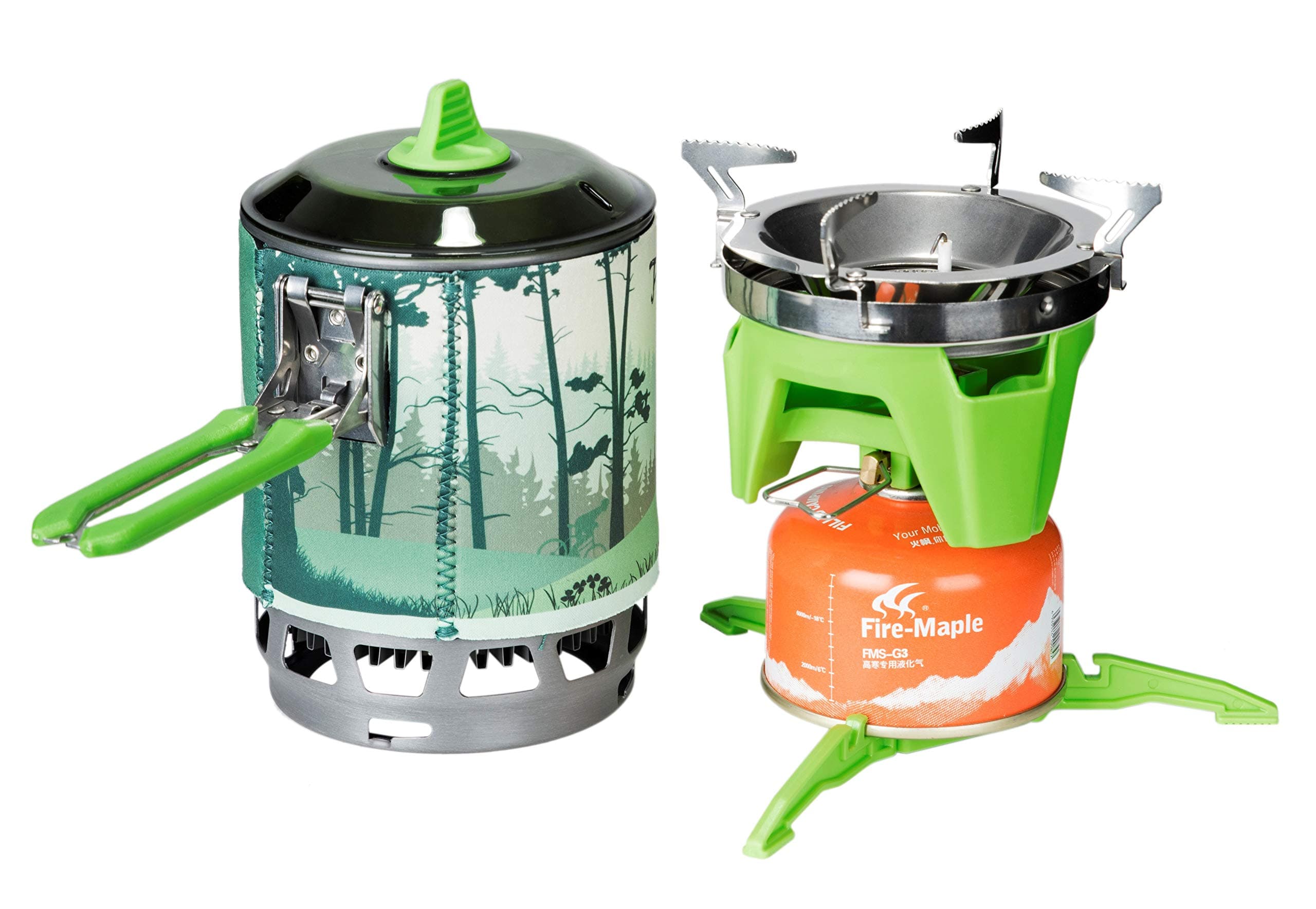 Fire-Maple STAR X3 fuel efficient cooking system Single cooker camping stove All-in-One, 0,8 L
