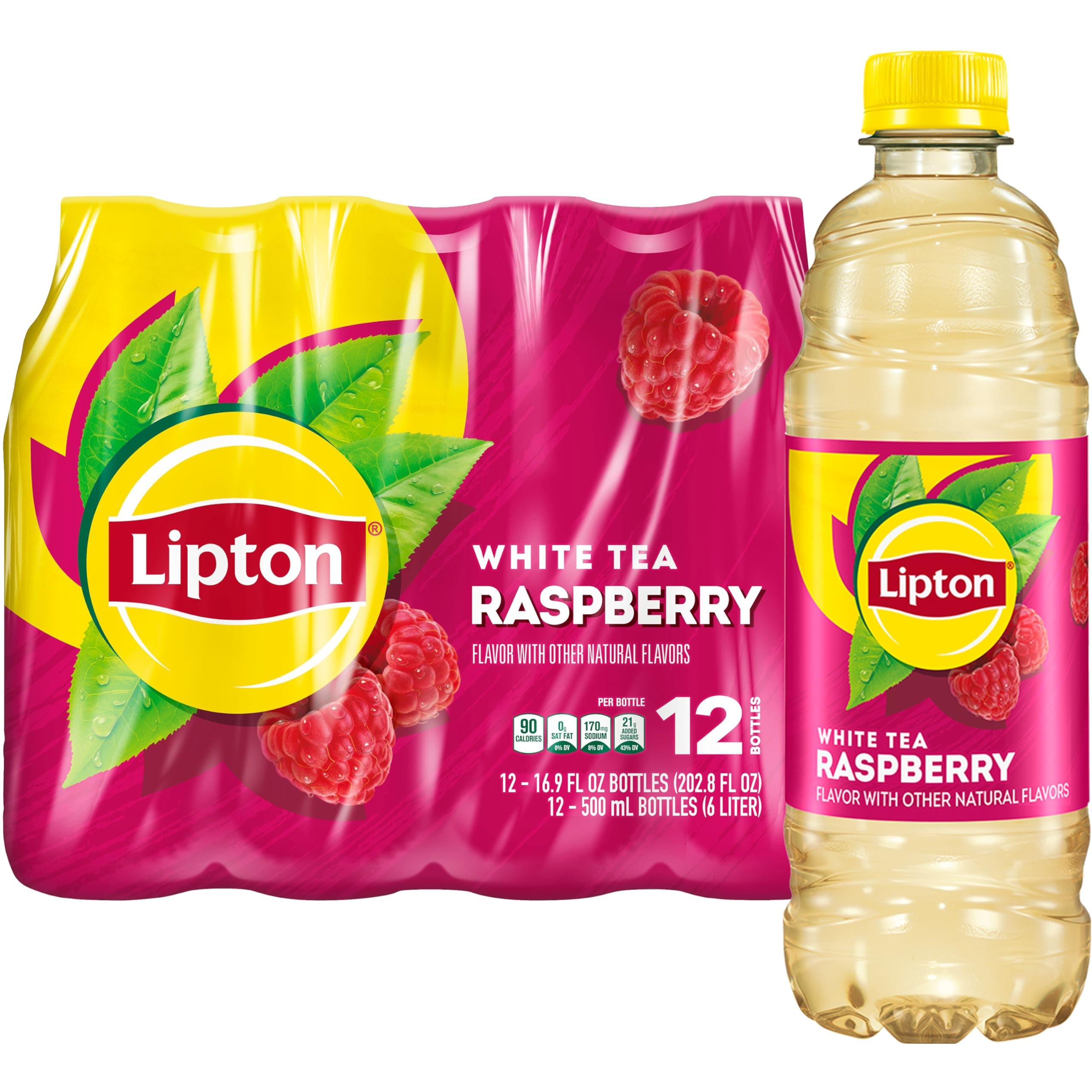 (Raspberry) - Lipton Raspberry White Tea- 12 PK