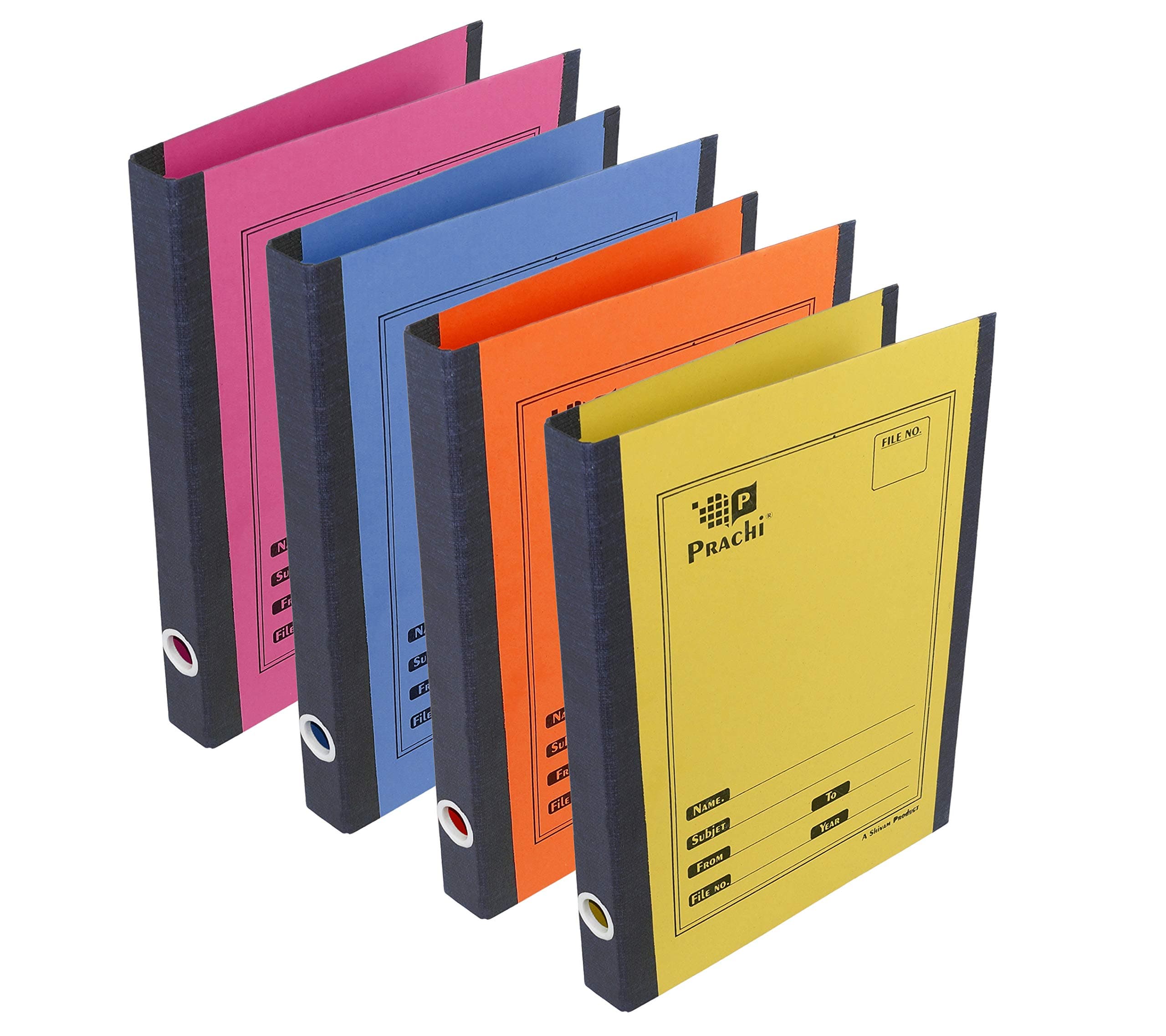 - DAHSHA 4 Pack Spring Files A4 Size Paper Folder Cobra File Document Organizer Certificates Holder- Color May Vary (35 x 26 x 3.5 cm)