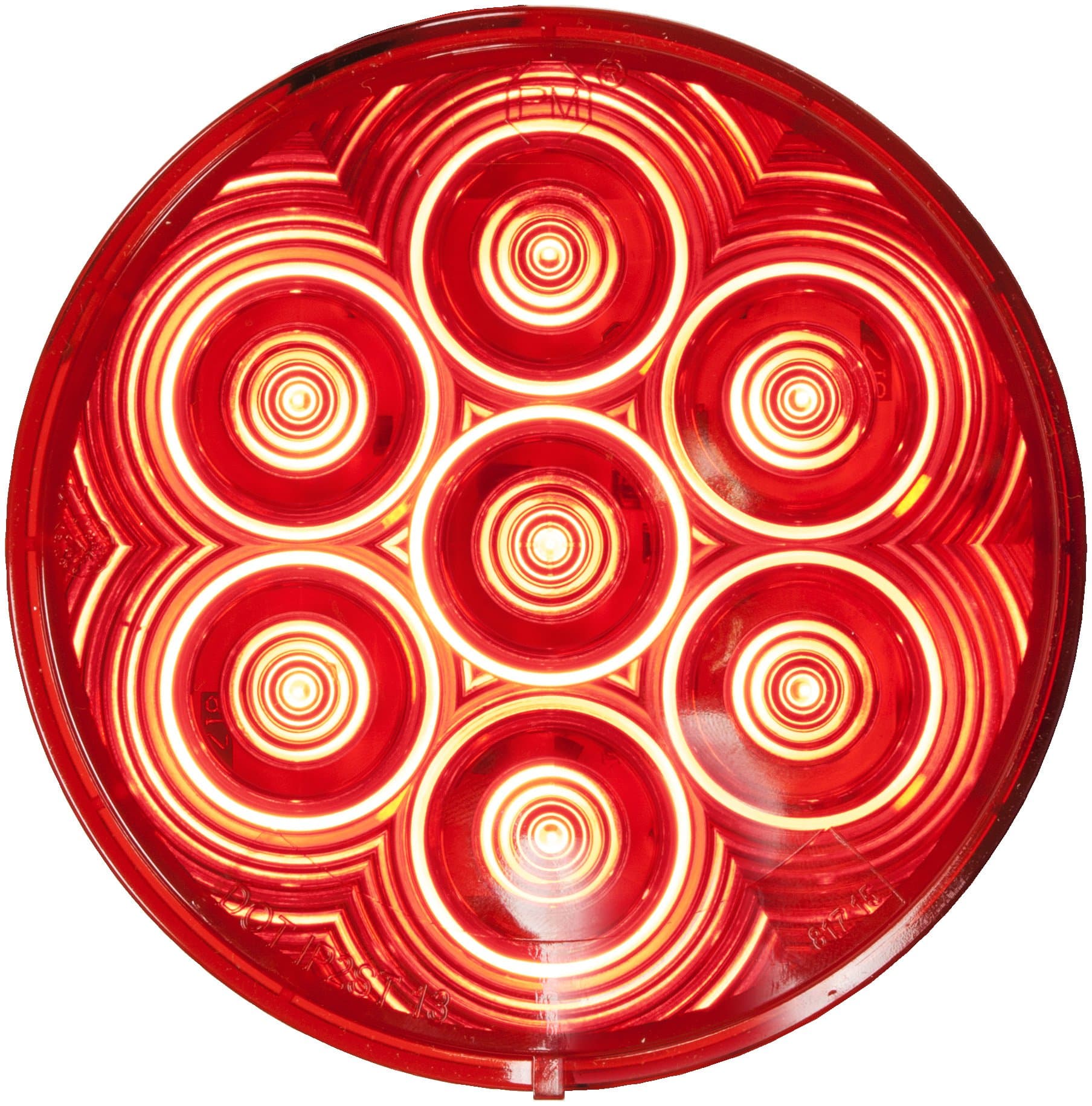 4" Round (M817R-7) L.E.D. Red Tail Light - LumenX