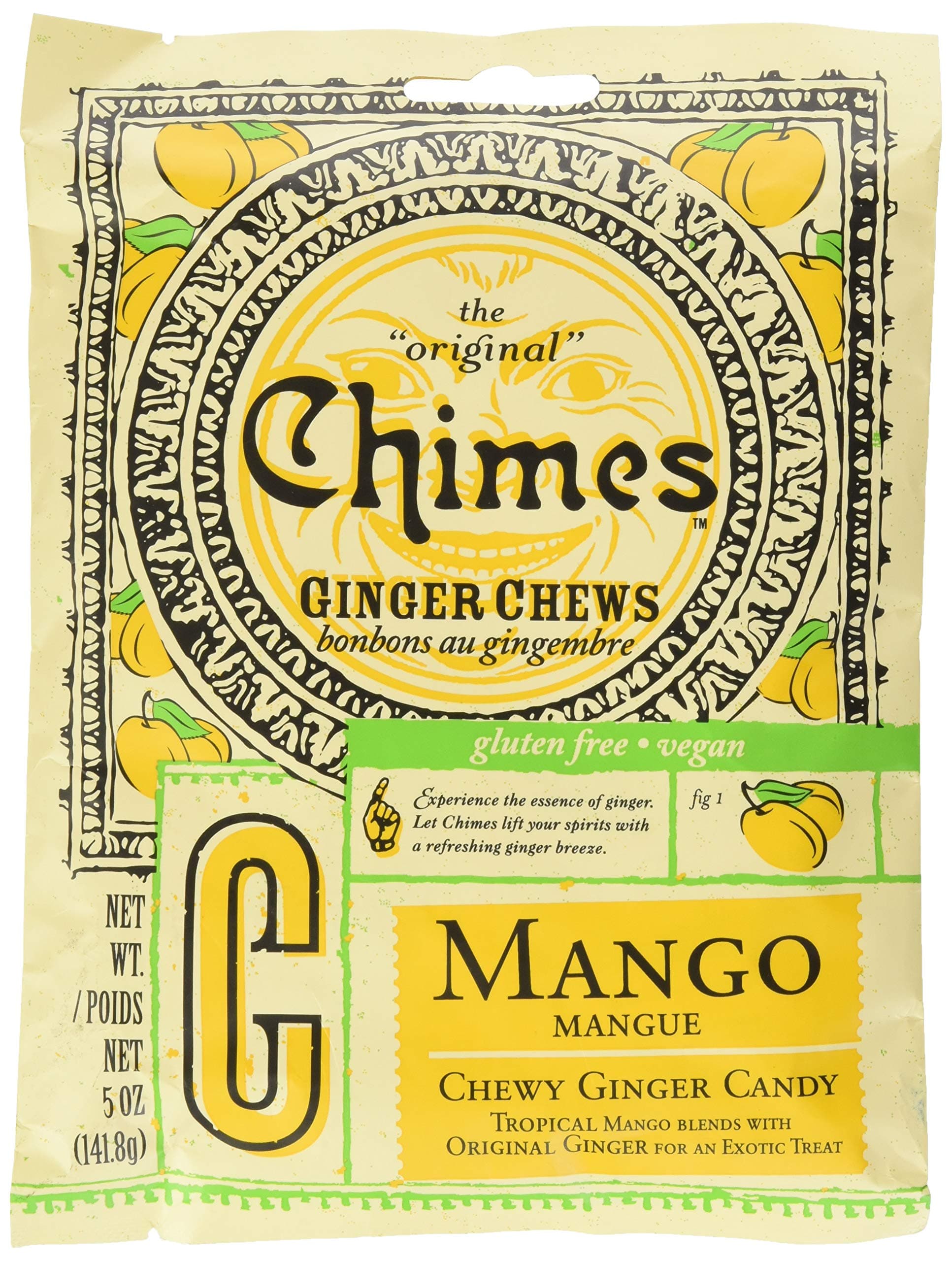 Organic Mango Ginger Chews, 141.8 GR