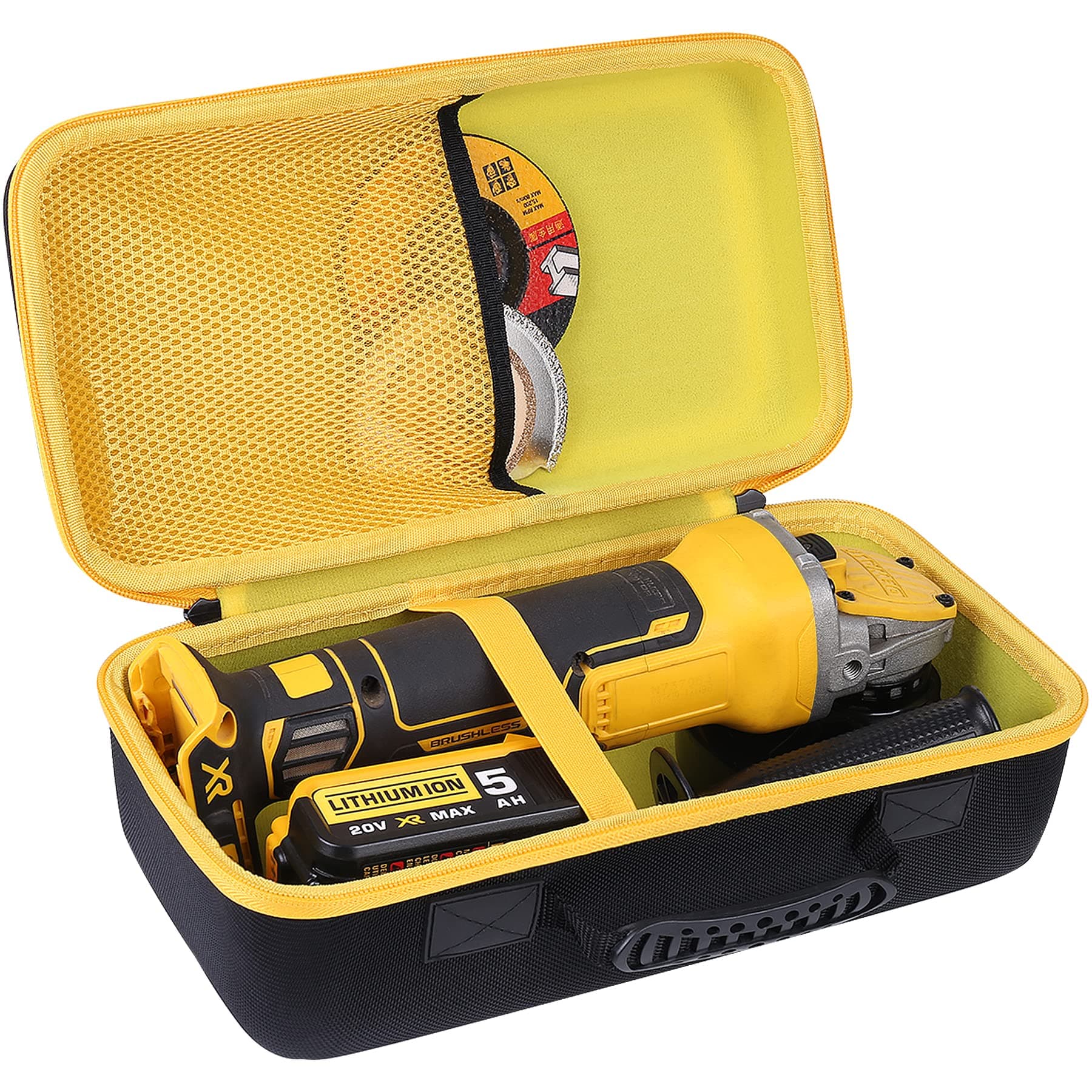 khanka Hard Tools Case Replacement for DEWALT 20V MAX Angle Grinder Tool (DCG413B), Case Only
