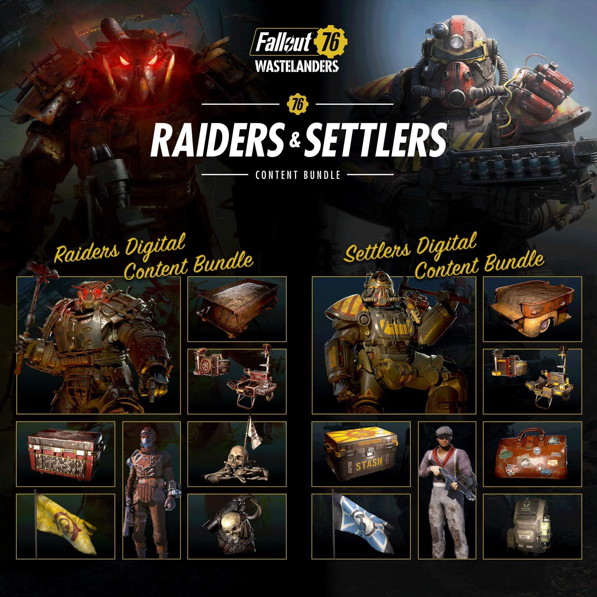 Fallout 76: Raiders and Settlers Content Bundle - PS4 [Digital Code]