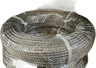 1mm 1.5mm 2mm 3mm 4mm 5mm 6mm 8mm Stainless Steel Wire Rope Cable Rigging Extra ASIN 316 A4 Marine Grade (Length: 10m, Diameter: 5mm)