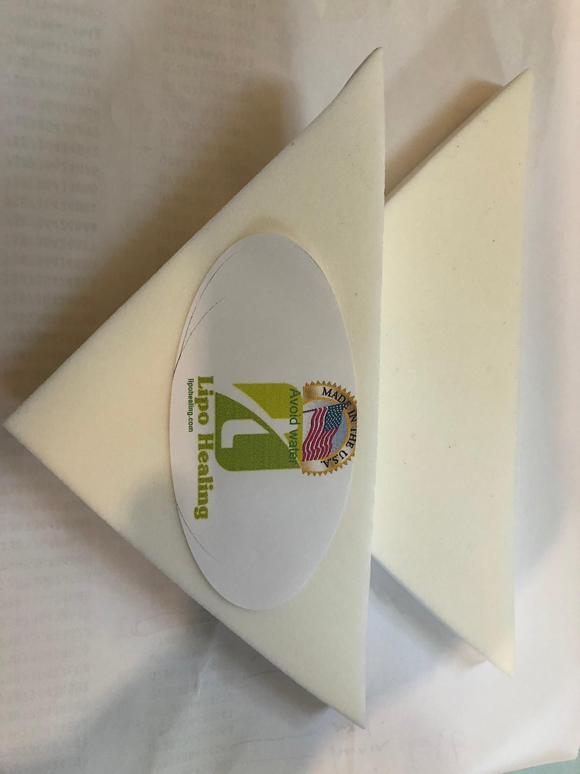 Lipofoam Triangular Sheets for Smaller Procedure Including Nose Lipo Healing 2 Pack Mini Super Soft Made in The USA