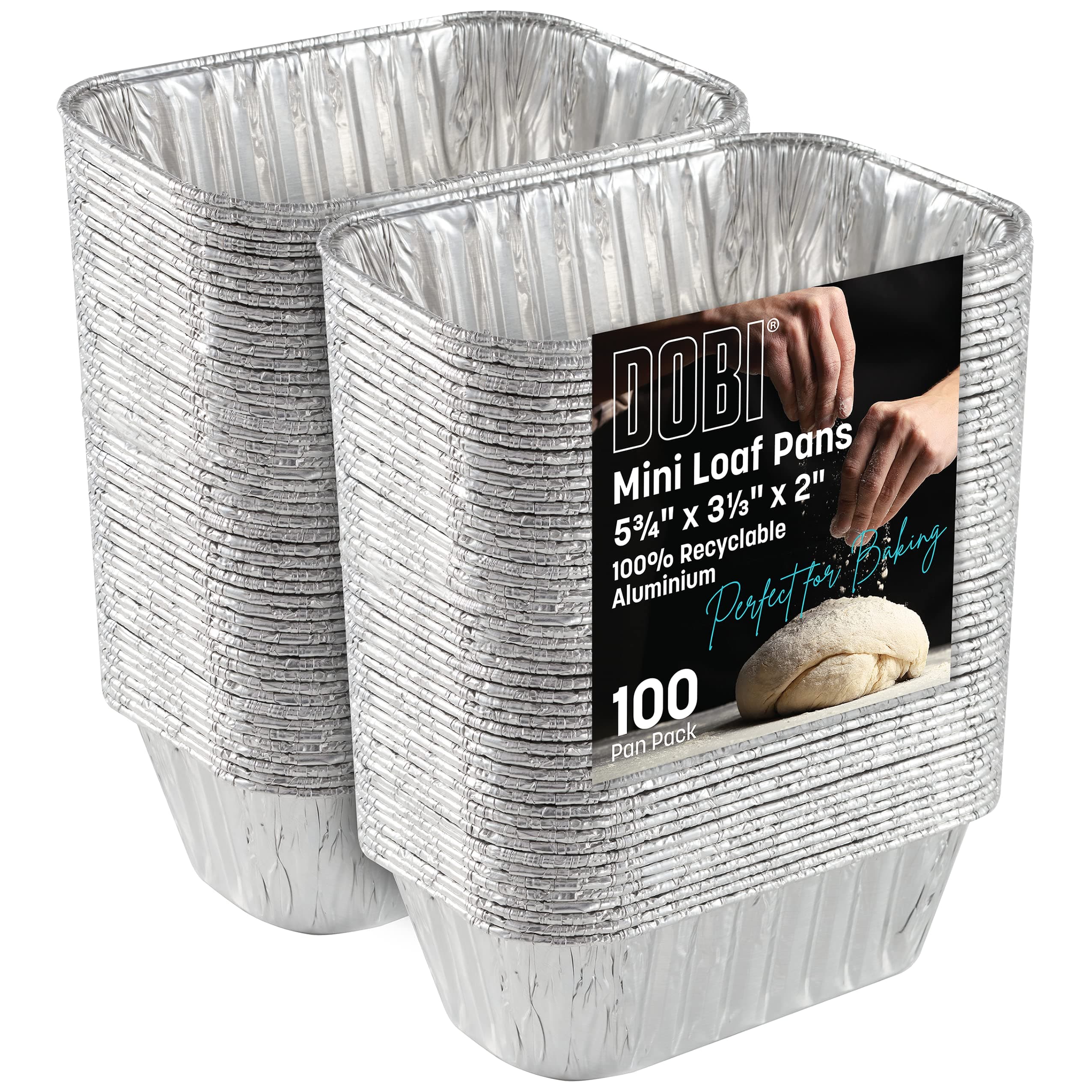 Mini Loaf Pans - 100 Pack