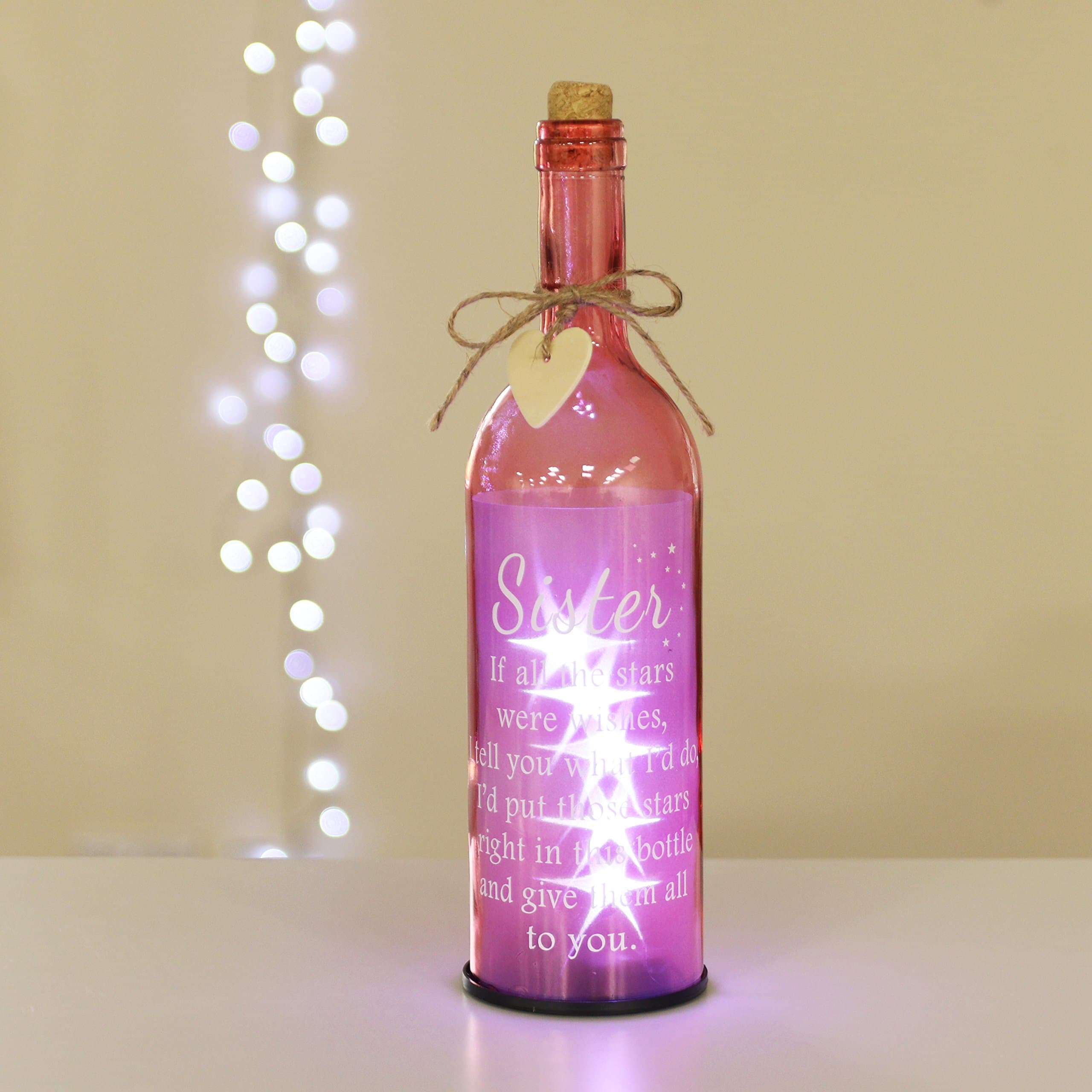 Sister’ Pink LED Light Up Bottle