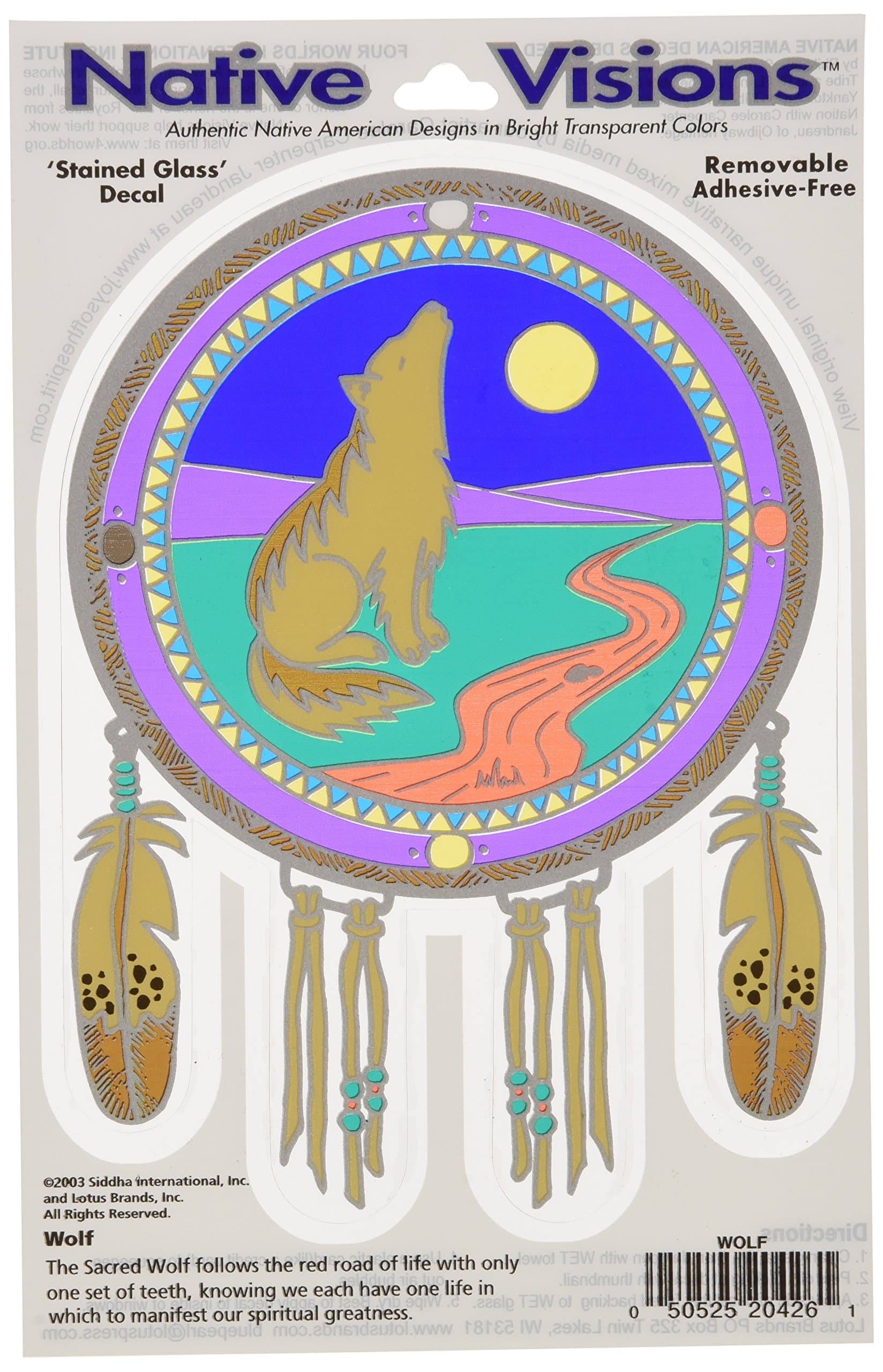 Native Visions Window Transparencies, Wolf