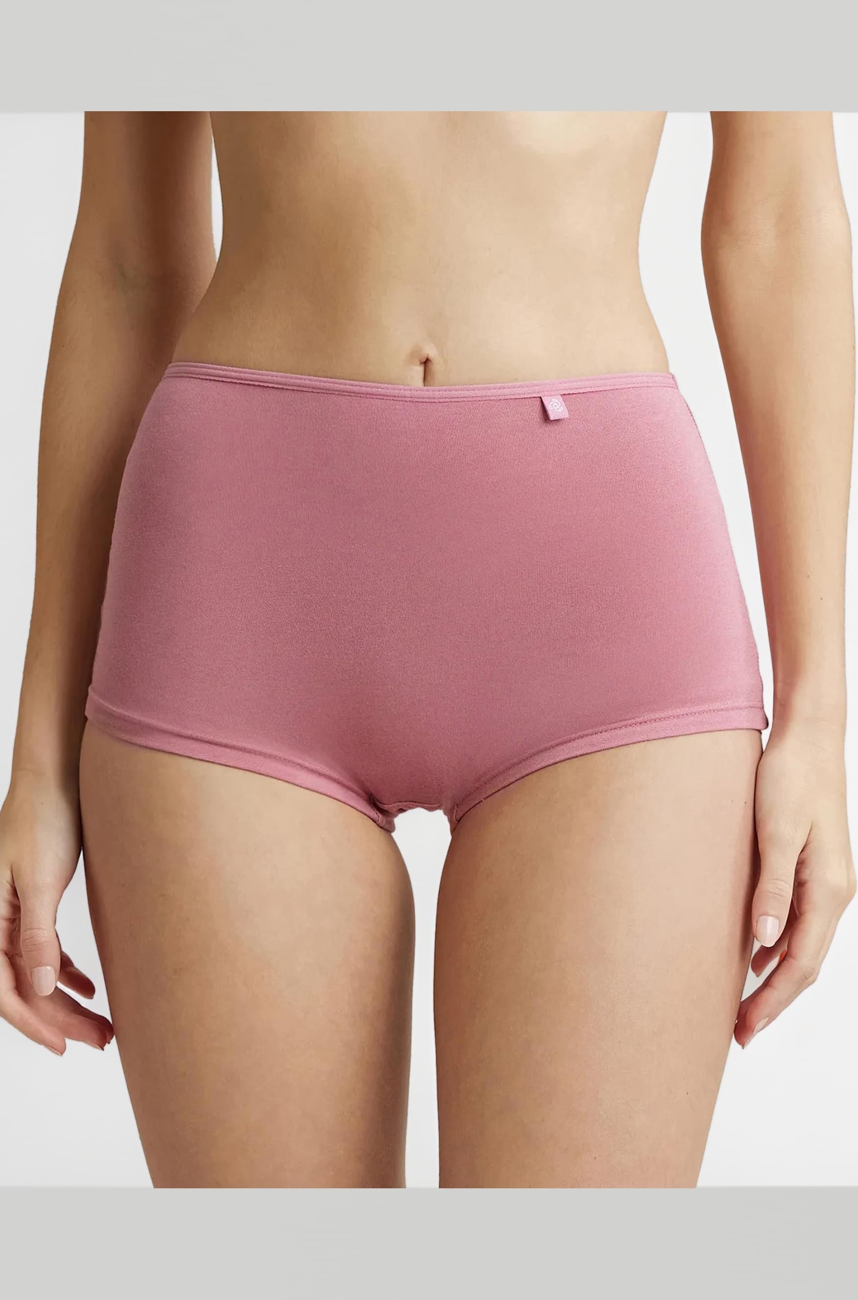 SS04 Women's High Coverage Super Combed Cotton Elastane Stretch Mid Waist Boy Shorts with Concealed Waistband and Stay Fresh Treatment