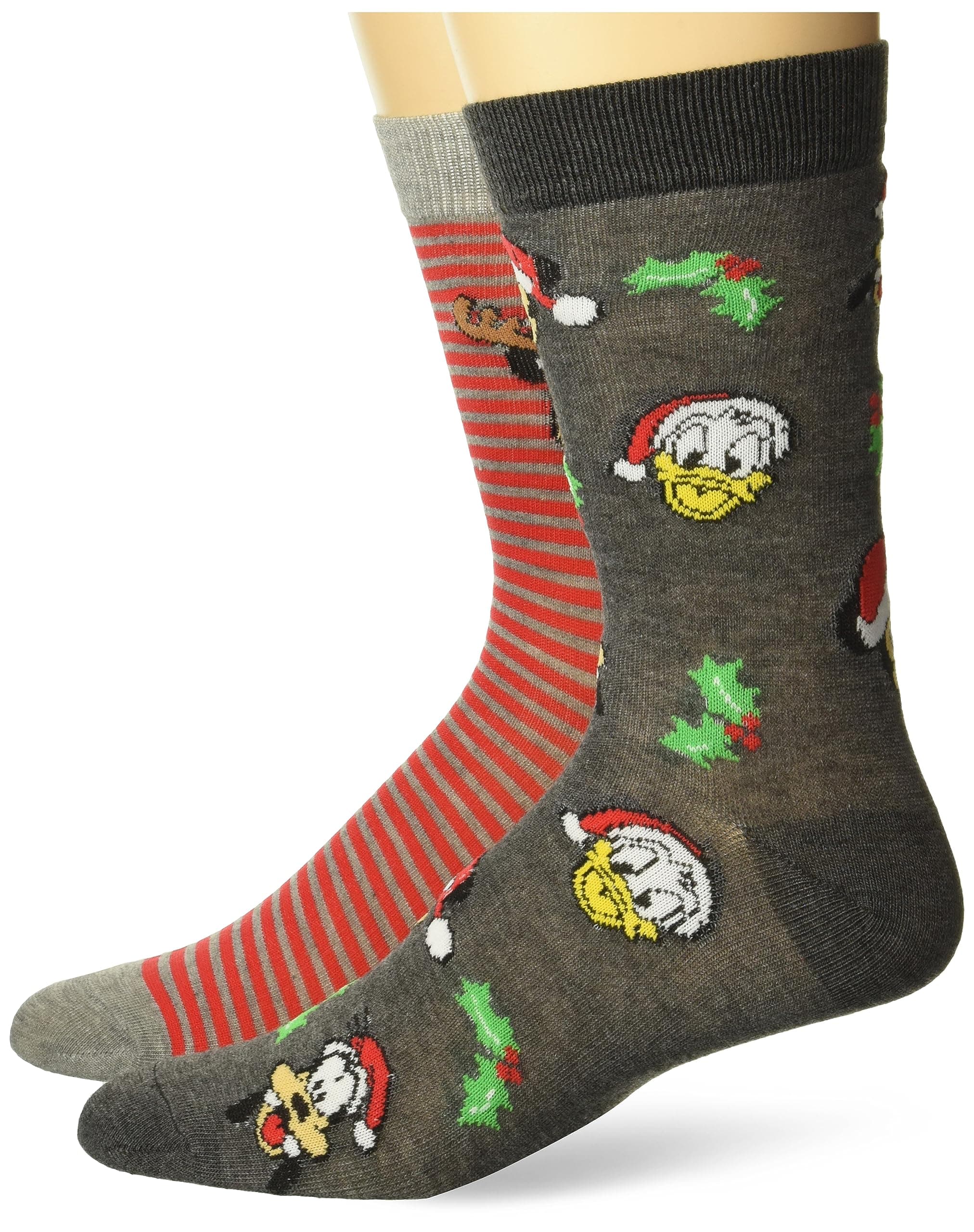 Men's Mickey Mouse Holiday 2 Pack Crew Socks