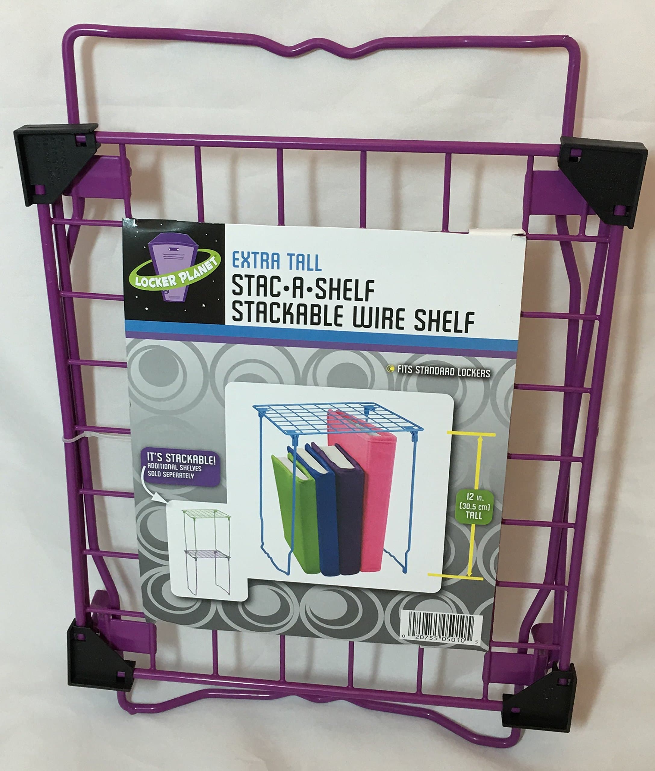 Stac-a-Shelf Stackable Wire Shelf - Purple - 12"