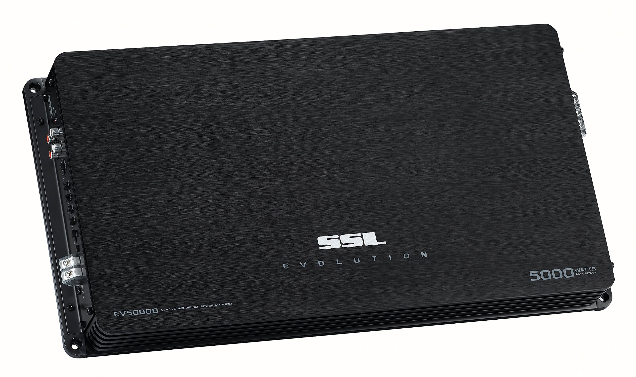 SSL EV5000D EVOLUTION 5000-watts Monoblock Class D 1 Channel 1 Ohm Stable Amplifier with Remote Subwoofer Level Control