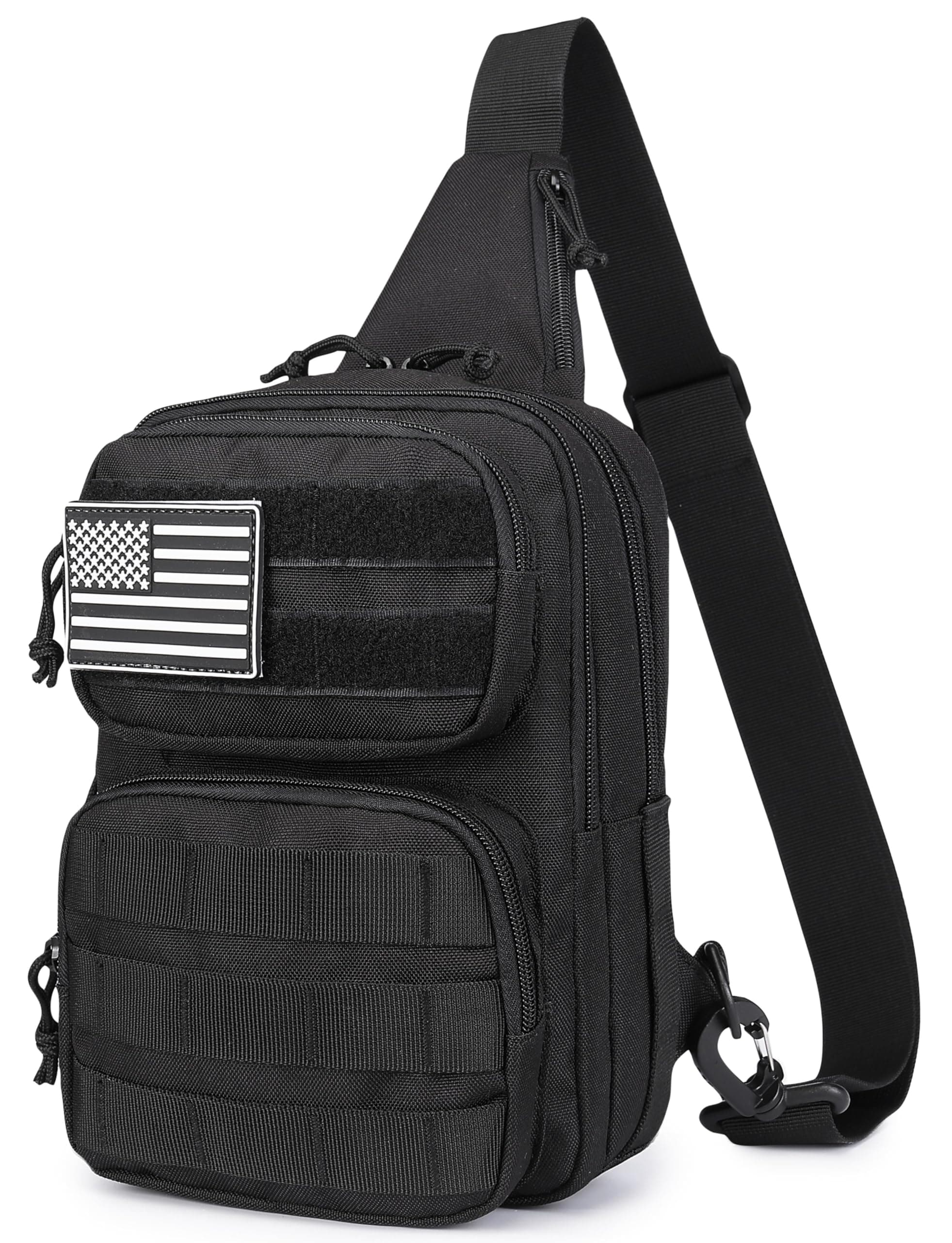 RFID Blocking Tactical Crossbody Bag for Men - Durable EDC Sling Shoulder Bag with Multi-Pocket Storage