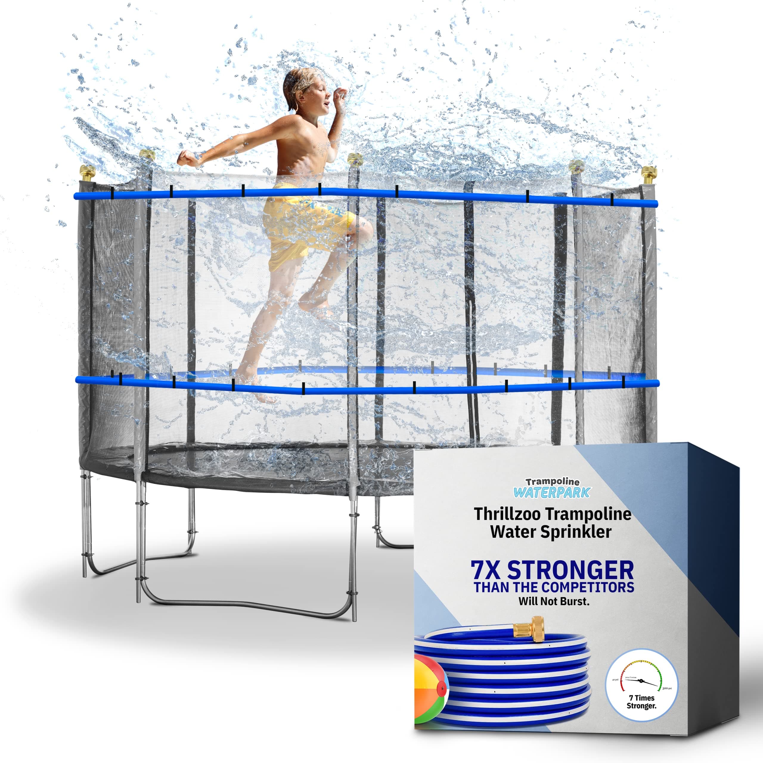 Premium Trampoline Sprinkler Park