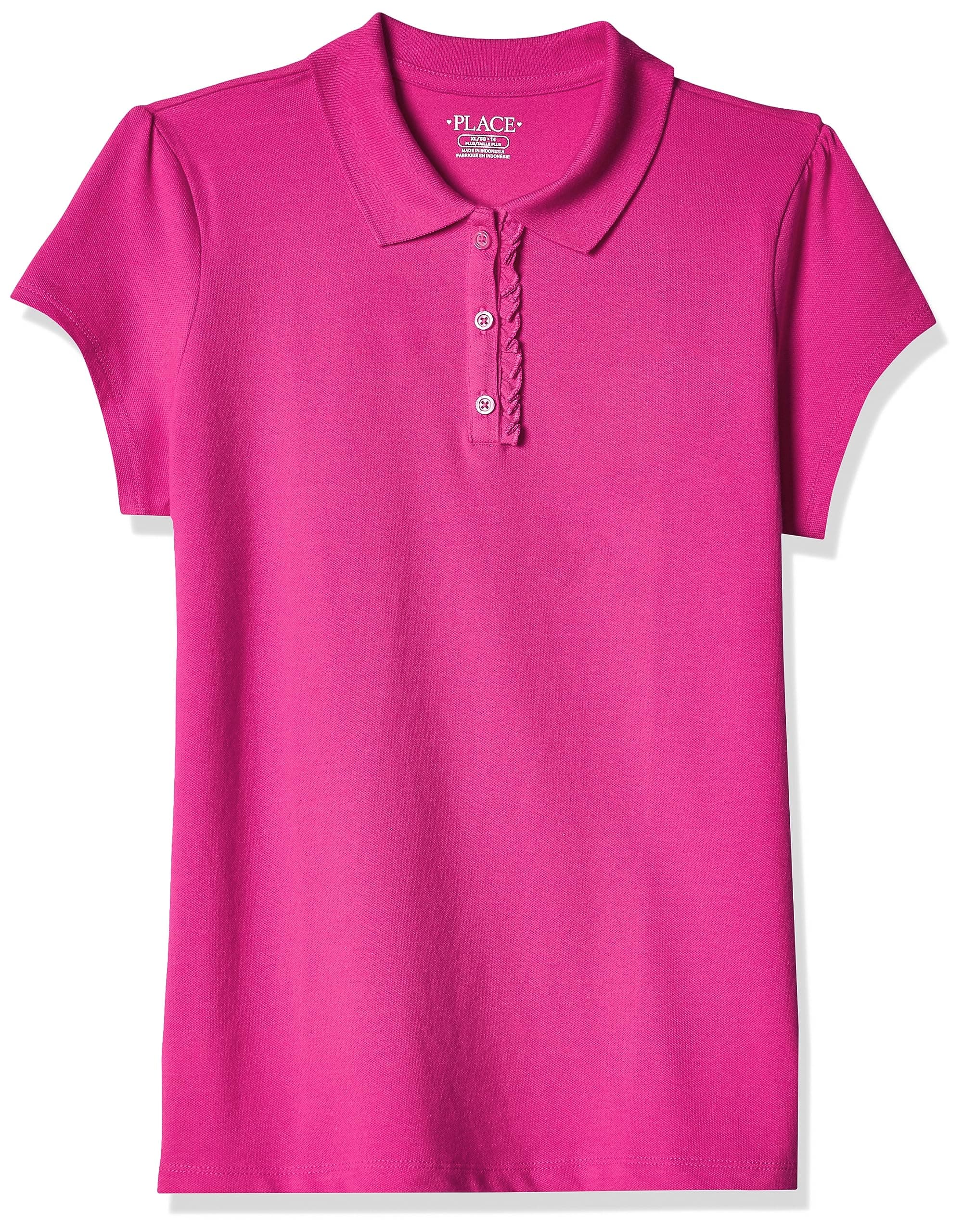 The Children's Place baby-girls And Toddler Short Sleeve Ruffle Pique Polo