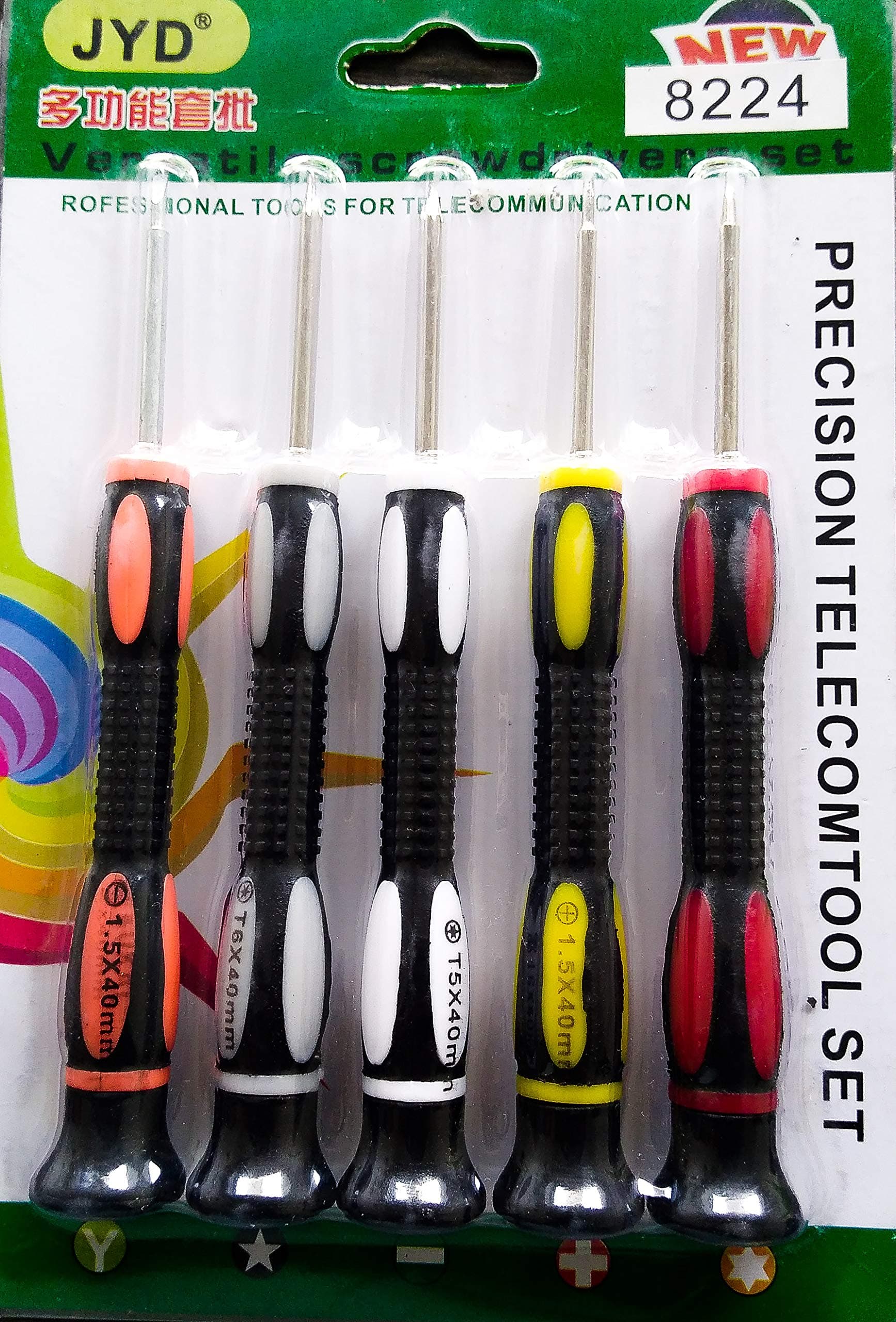 JYD Proffesional 8224 Versatile Precision Telecom Tool Screwdriver Set for Mobile Reparing
