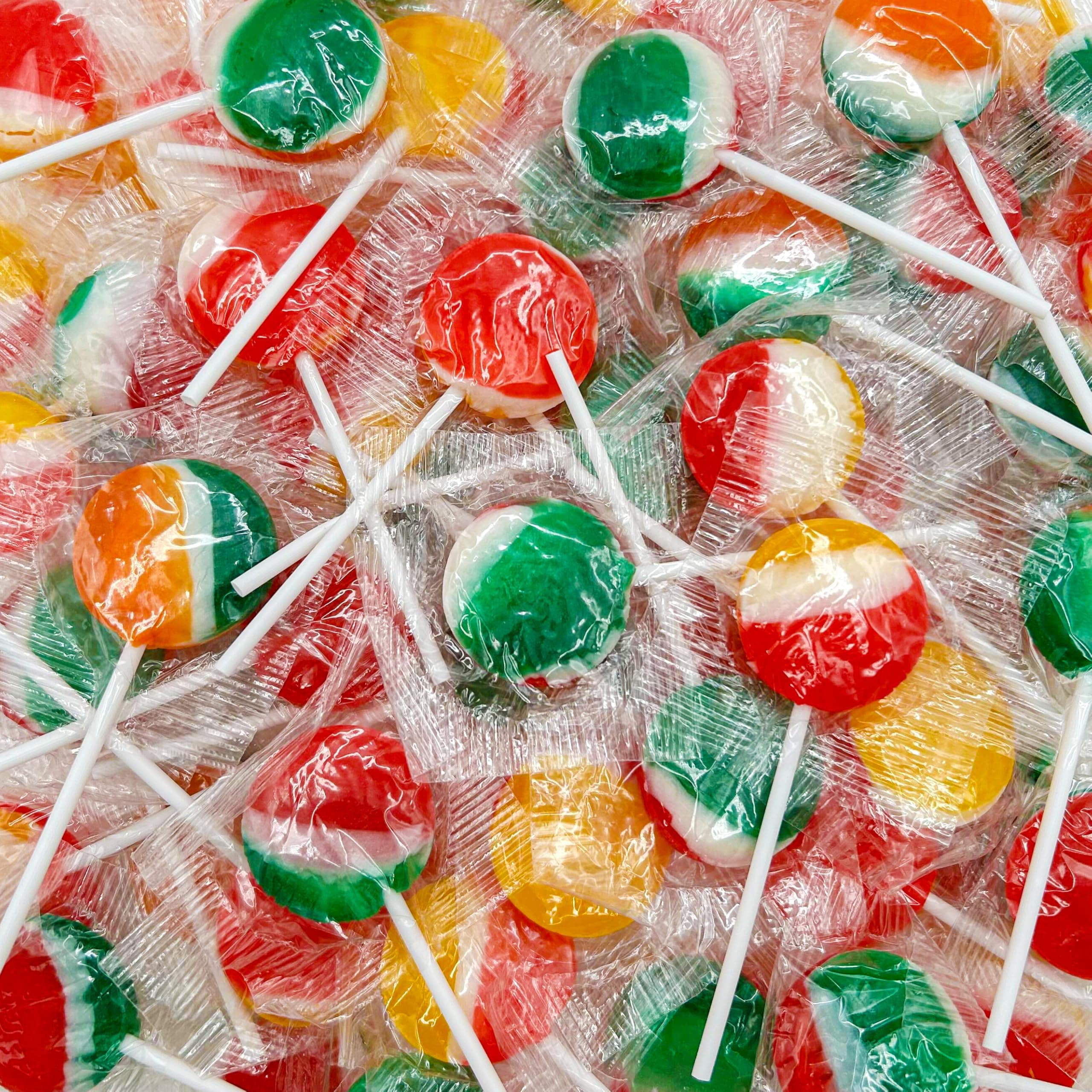 Fruit Lollipops | 80 Count - 2 Lb Box | Lollipops Individually Wrapped | Assorted Flavors Hard Candy Individually Wrapped | Fruit Suckers for Party Favors