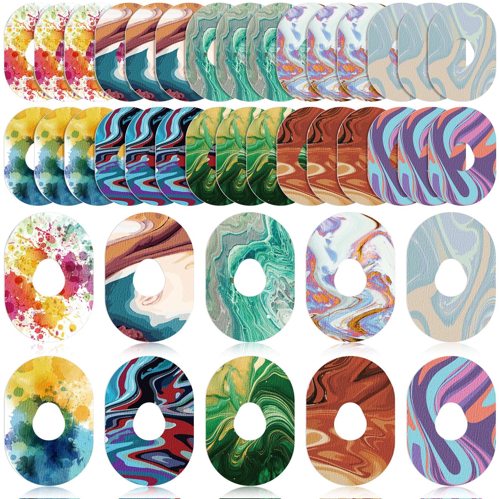 30 Pack Adhesive Patches Compatible with Dexcom G7