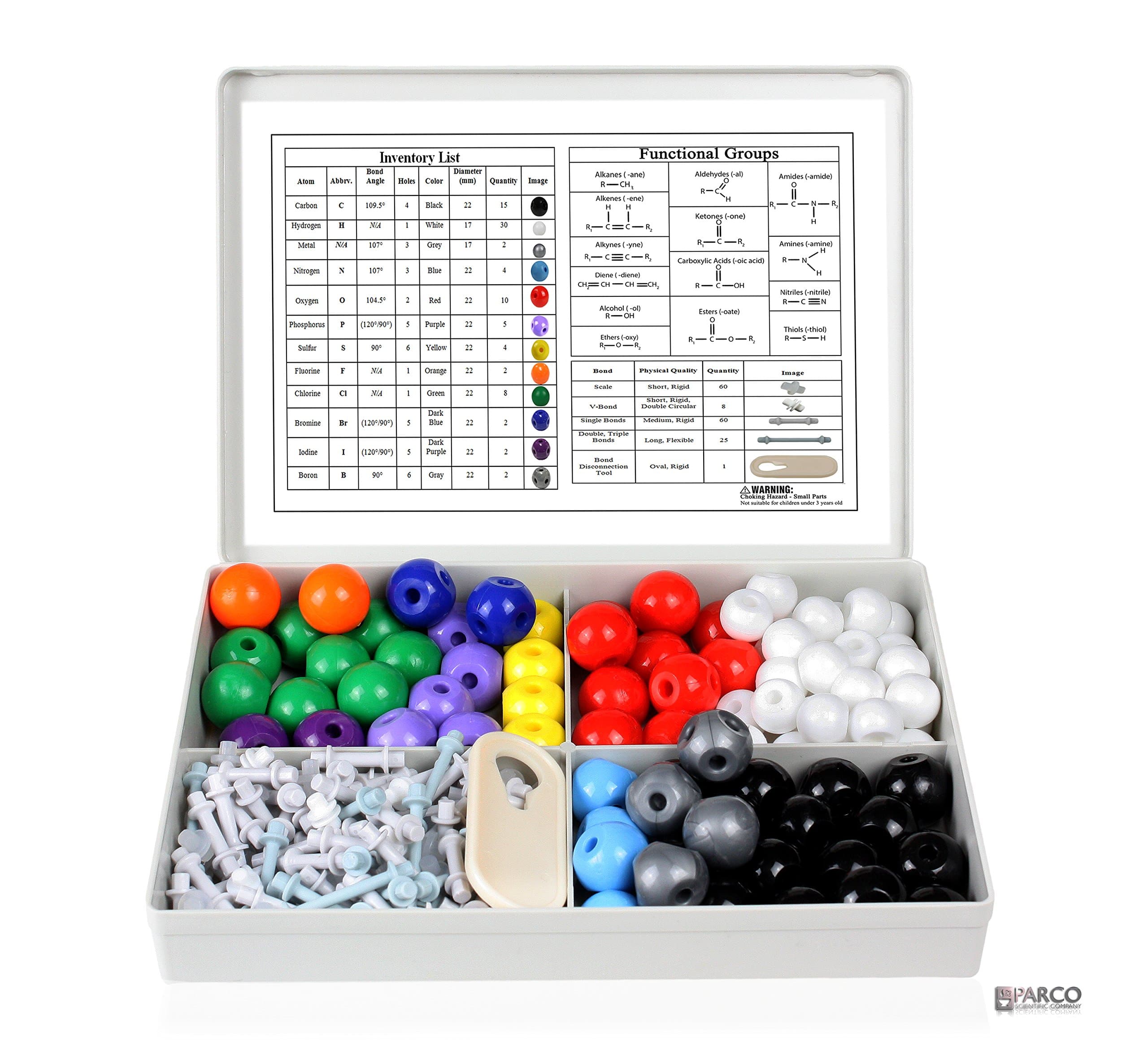PARCOScientific PCM008 240PCs Molecular Model Kit