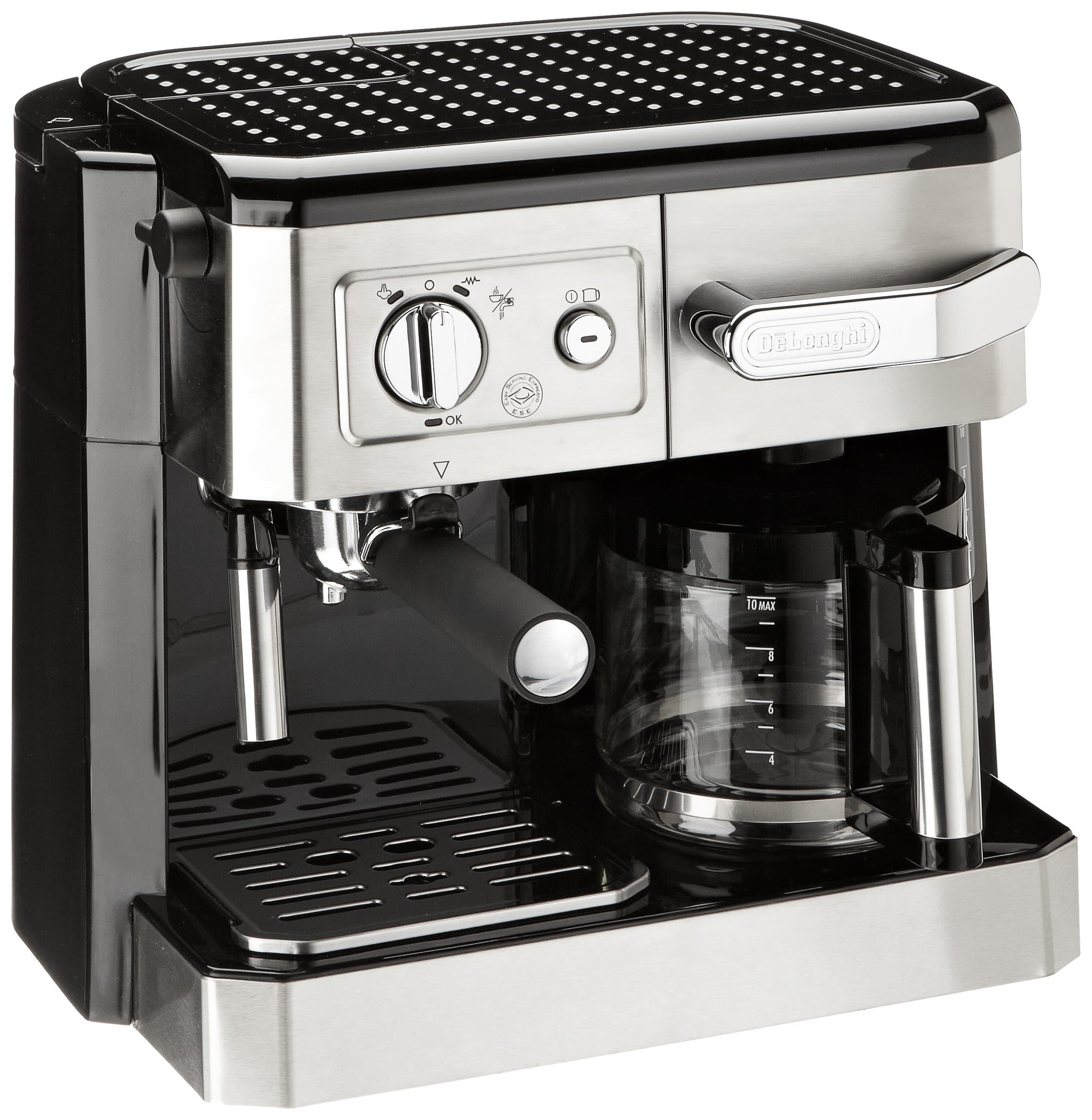 Combi Coffee Machine - Bco420|Pump Espresso & Drip Coffee Maker|Espresso, Capuccino, Latte, Drip Coffee and More|15 Bar Pressure|1450W|Free Demo & Installation (Silver & Black)