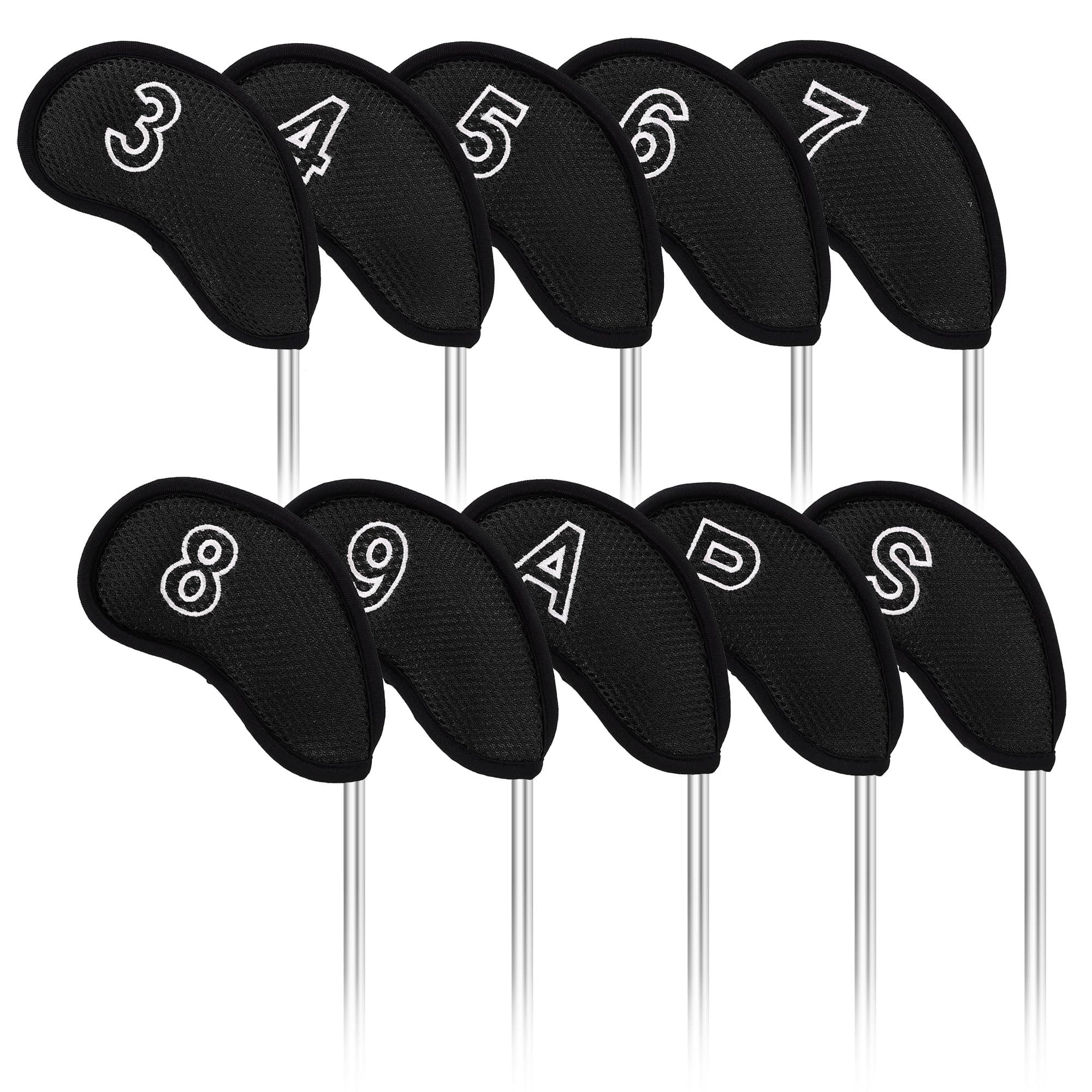 10 pcs/set Meshy Golf Iron Headcovers Head Covers Set for Taylormade Callaway Mizuno Cobra Ping