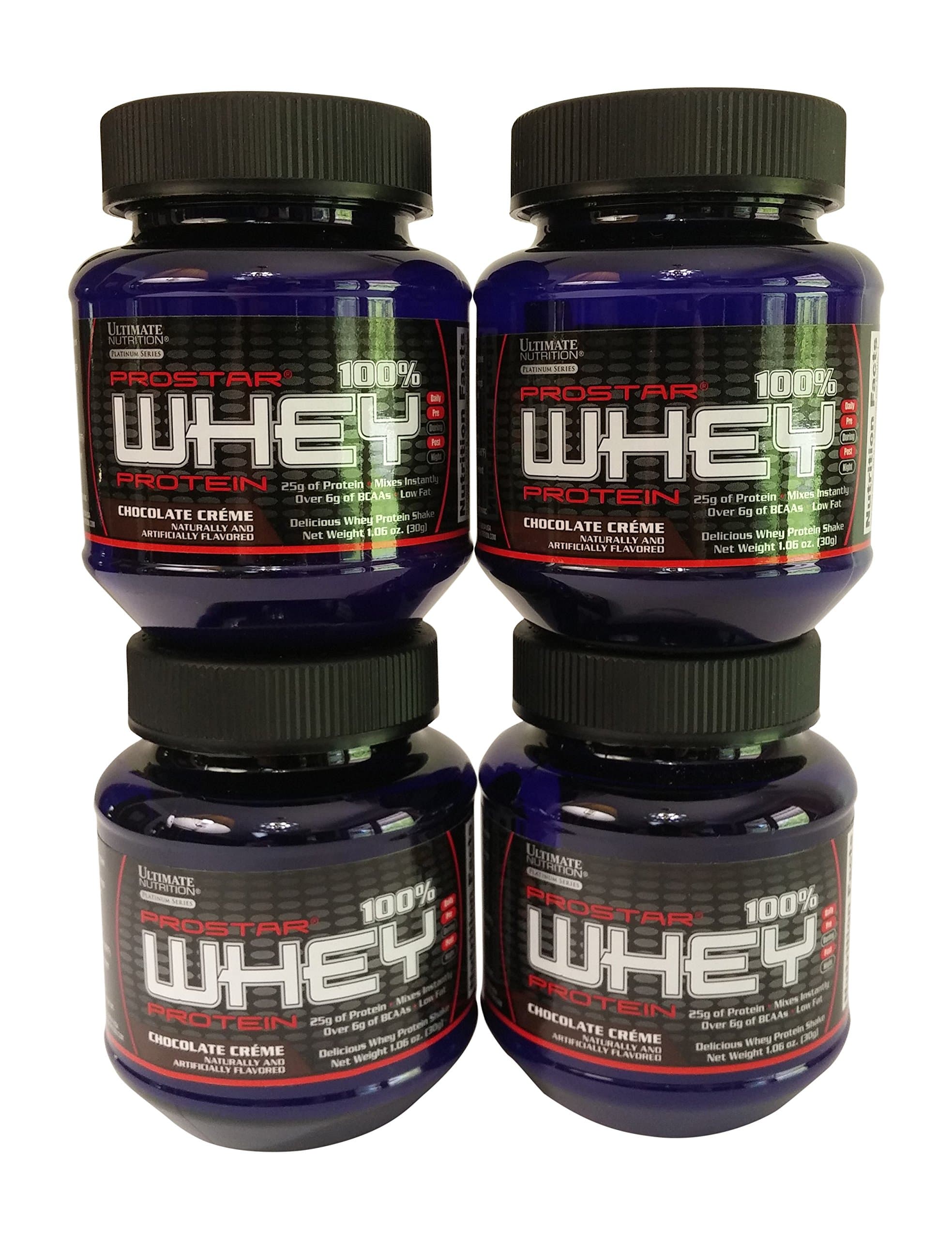 Ultimate Nutrition Prostar Whey Chocolate: 4 Single Serving Sample Pack