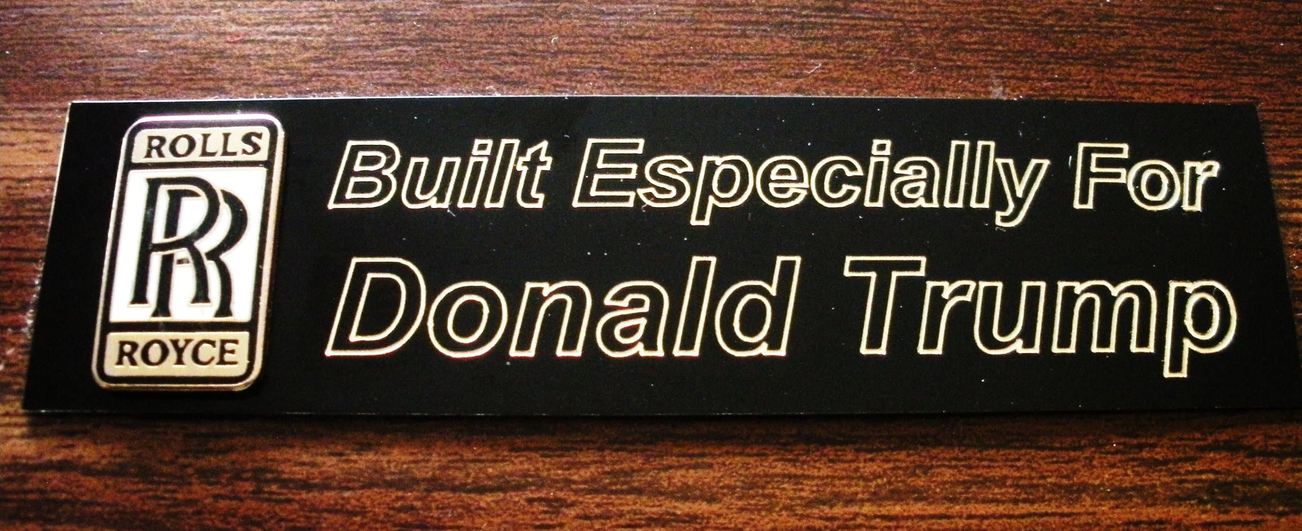 Rolls Royce Engraved Dashboard Nameplate(Great Gift)