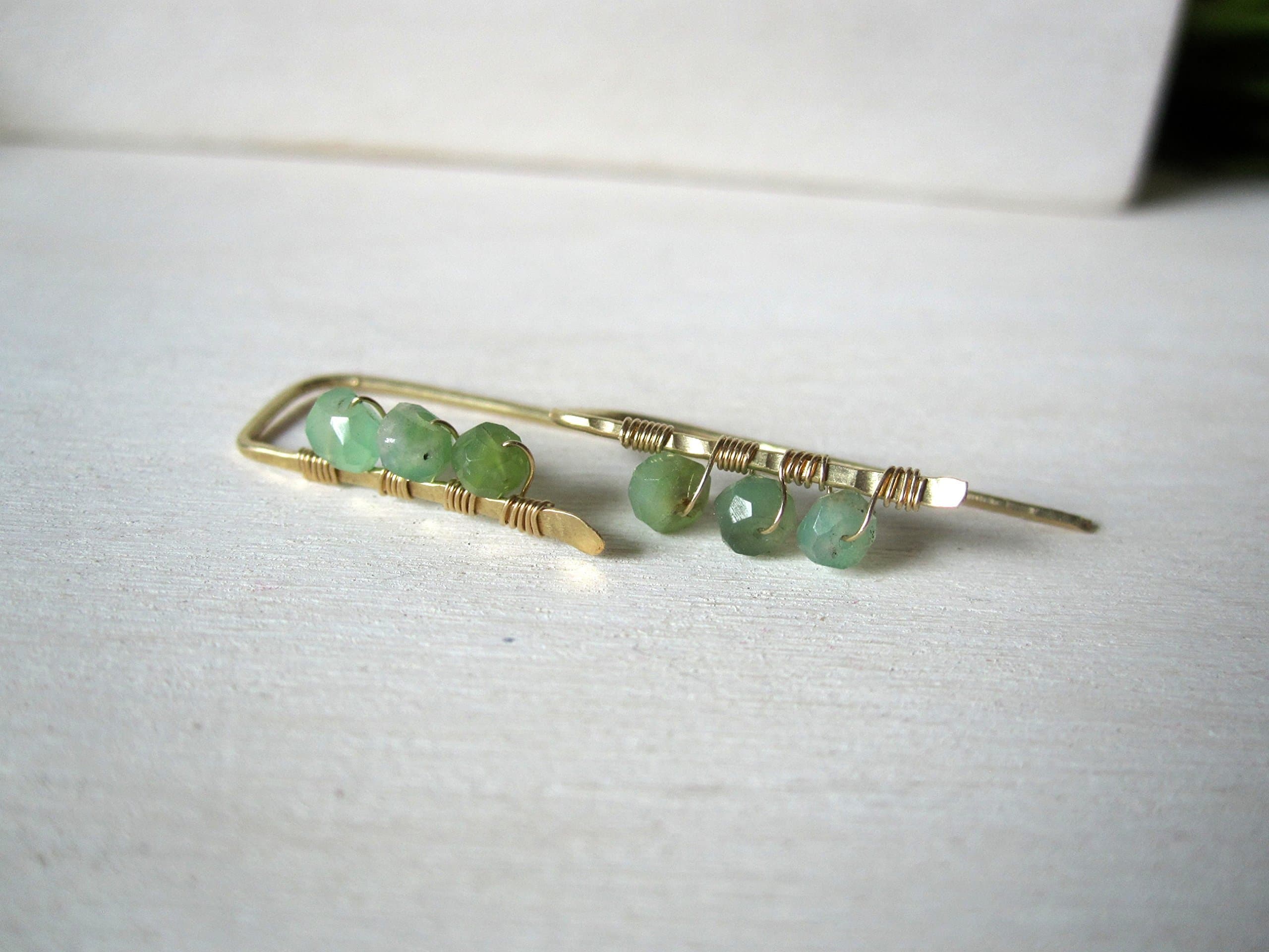 Short Pull Through Dagger Earrings