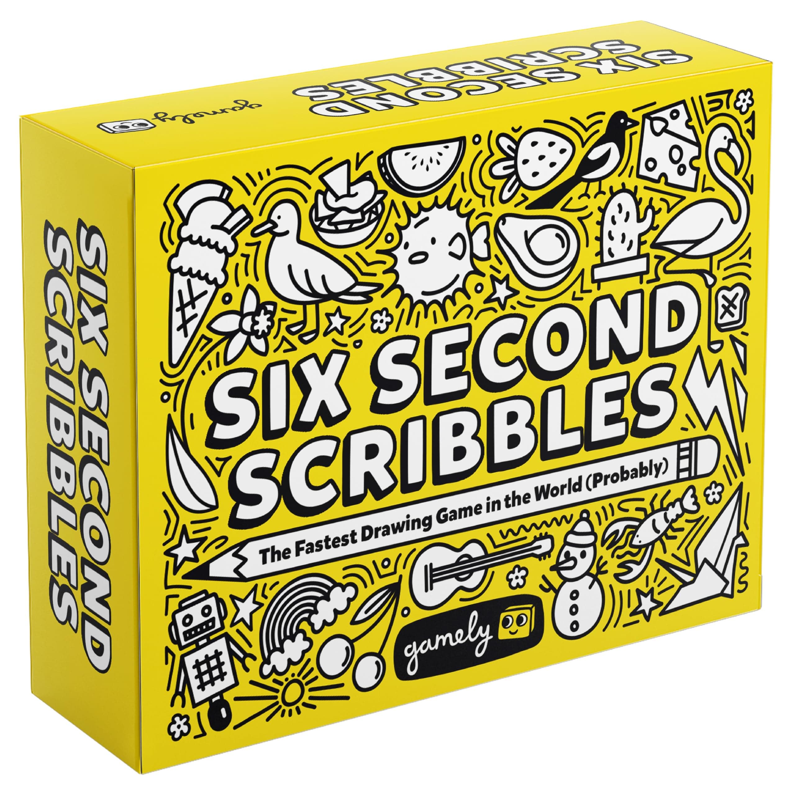 Six Second Scribbles: The frantically Fast and fantastically Fun Drawing Game | A Family Friendly Party Game for Children, Teens and Adults