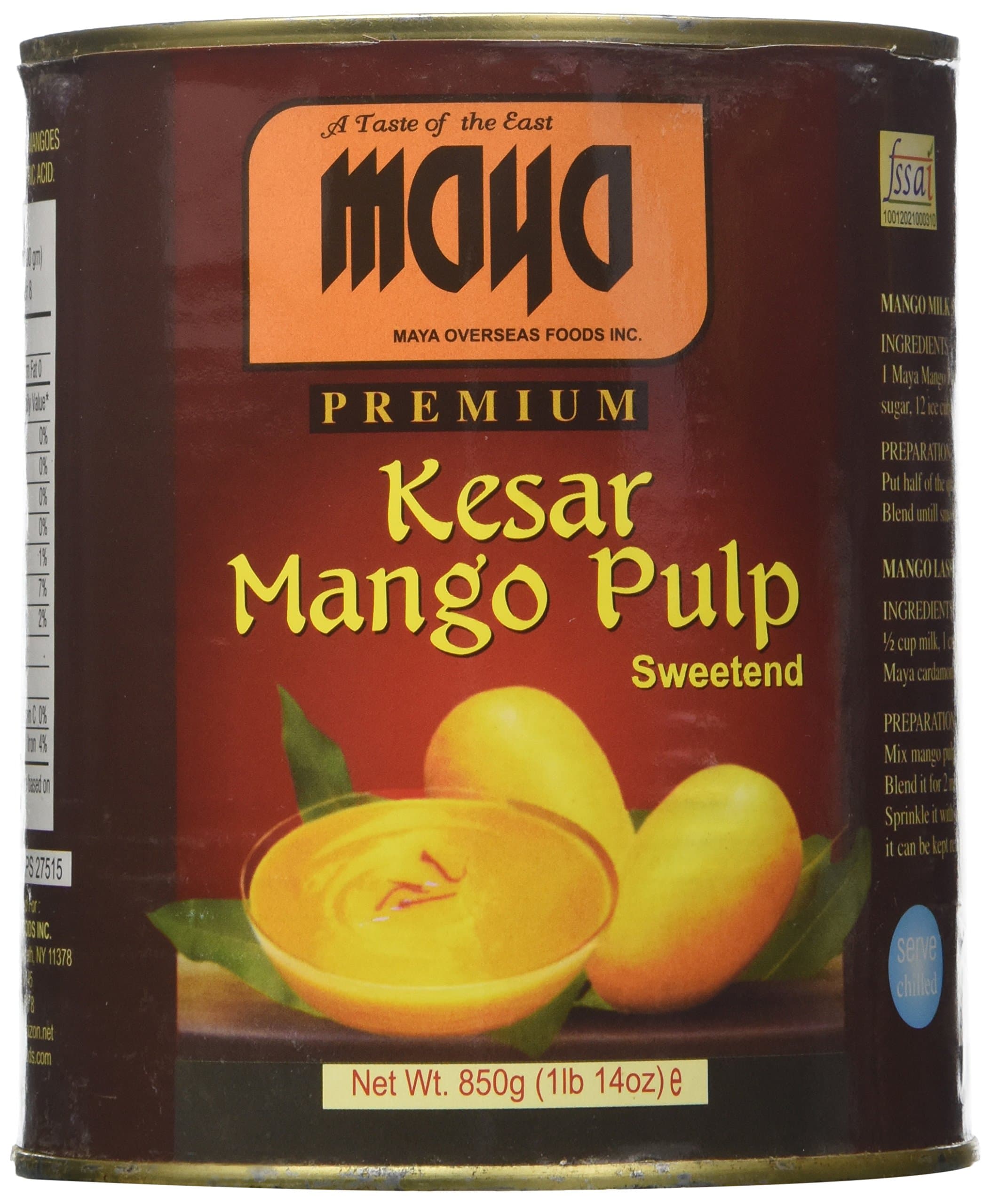 Kesar Mango Pulp, 6 Count