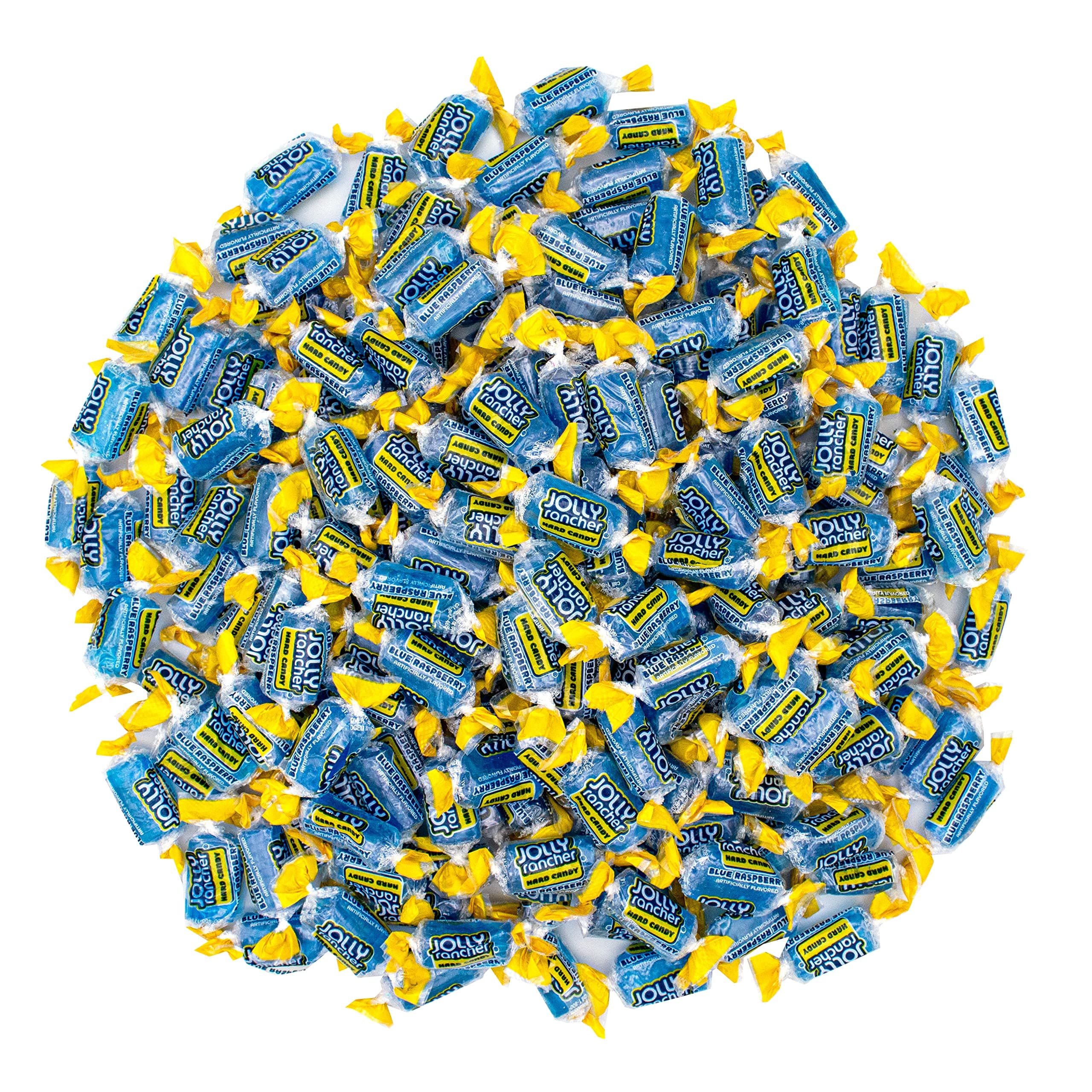 Jolly Rancer Blue Raspberry Hard Candy, Individually Wrapped, Bulk Candy Bag - 1 Pound (16 oz)