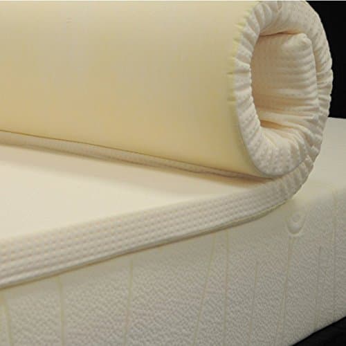 Memory Foam Warehouse - 4FT6 Double 5cm (2") 45kg - Memory Foam Mattress Topper - Including FREE Poly-Cotton Cover - 135cm x 190cm x 5cm