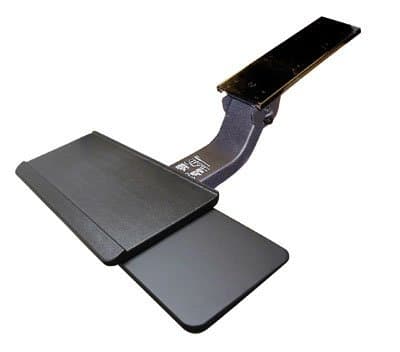 CompX Waterloo Sit Or Stand Capable Arm, Keyboard Tray & Mouse Tray Package Featuring Lift-N-Lock Adjustability Black