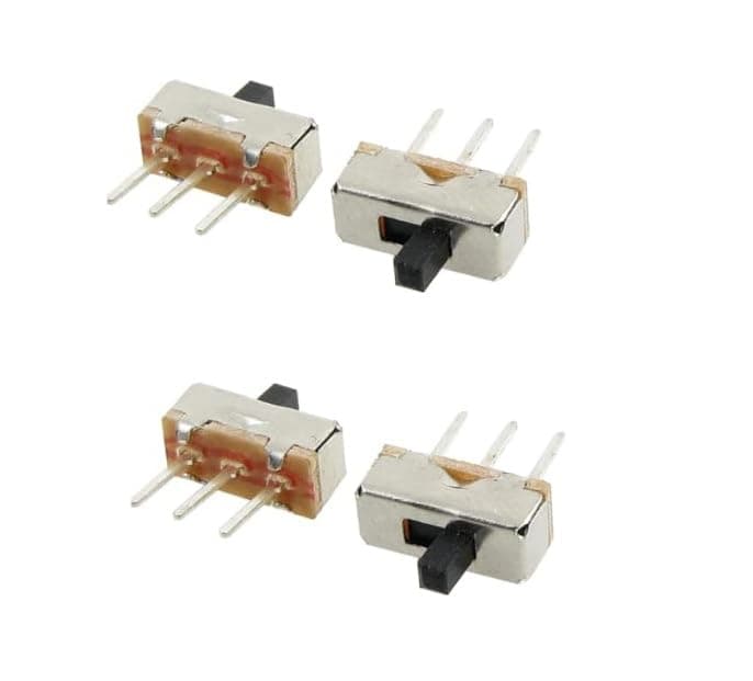 SS-12D00 Mini SPDT Slide Switch Vertical - PCB Mountable - Pack Of 4