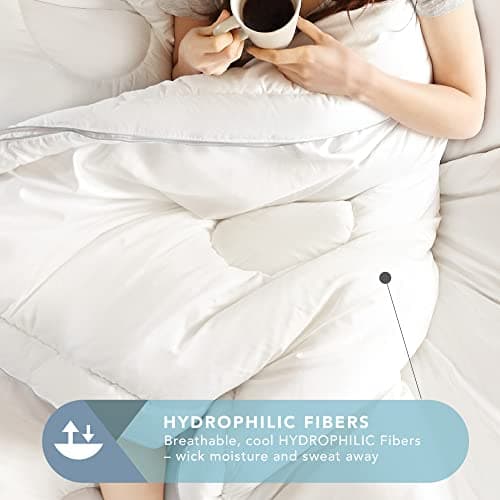 Codi Eucalyptus Lyocell, Lightweight and Cooling Comforter, Down Alternative Comforter All Season, Allergen Proof Comforters, Duvet Insert