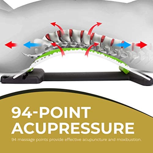Lower Back Stretcher and Neck Stretcher (2 Pack) - Back Cracker Spine Stretcher - Spine Deck Back Stretcher for Pain Relief - Decompression Lumbar Stretcher Device - Back Stretcher for Posture (2) (1)