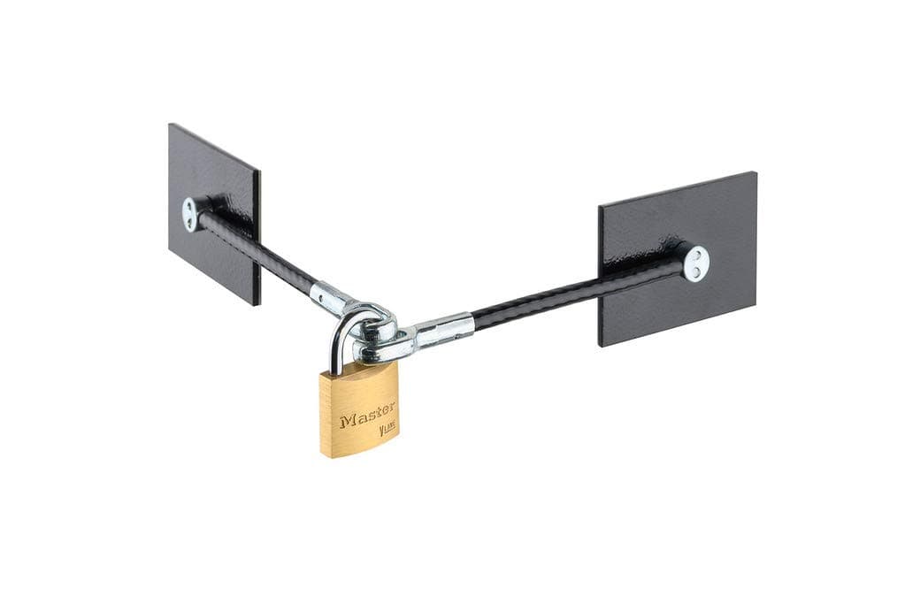 Black Refrigerator Door Lock With Padlock