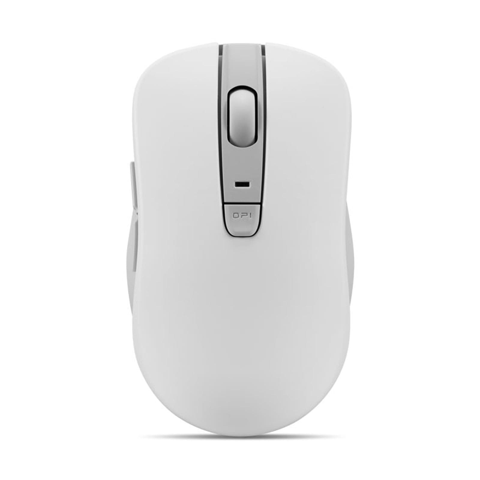 Bluetooth Silent Mouse (WL300) - 5 Button Computer Mouse with Silent Left & Right Click – Sculpted Grip, Microsoft Swift Pair, Up to 1600 DPI (White)