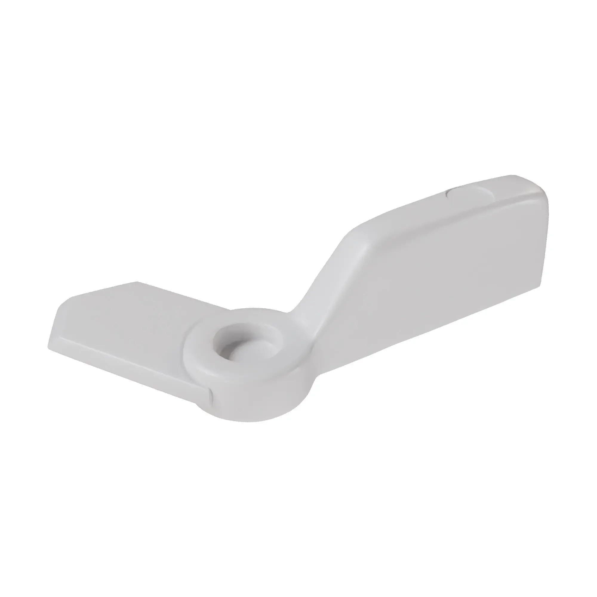 Brixwell Window Screen Pointer Swivel Latch,White Finish, Plastic Cam Action Latch, 1-1/4" Depth, 13/32" Width, 5/16" Height, for Holding Window Screens in Place-Pack of 25
