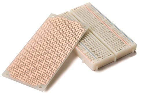 BB400 Solderless Plug-in BreadBoard Plus SB404 Solderable PC BreadBoard, 400 Connection Points, with Matching breadboard Pattern
