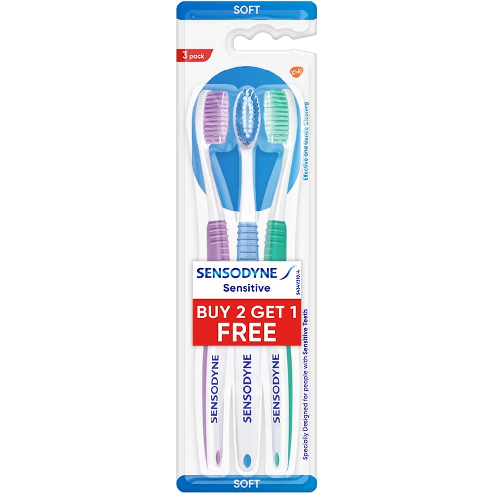 Sensitive Toothbrush (2+1 Pack)