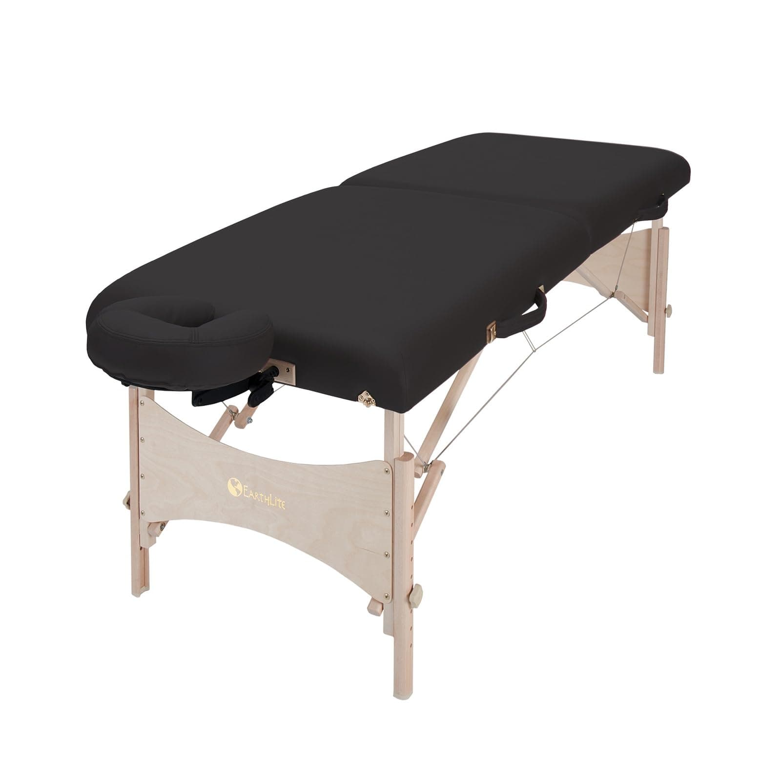 EarthLite Harmony DX Portable Massage Table Package, Includes Table + Face Cradle + Carrying Case, 30" x 73, Black