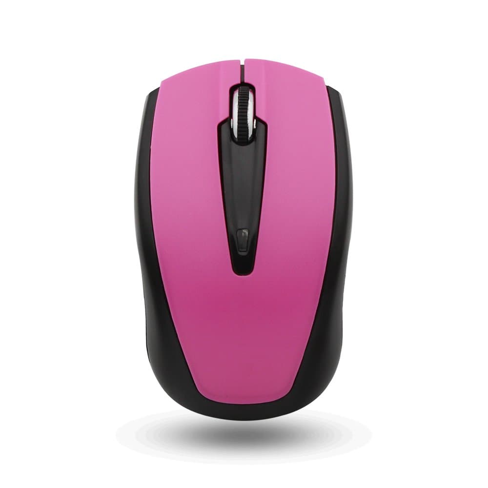 Yafox HM8130 Computer Mouse High-Precision Wireless Optical Mouse for Laptops and PC's. (Pink)