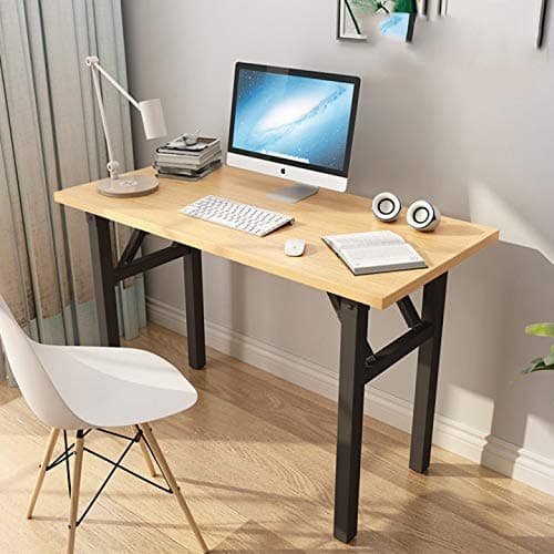 Table Computer desk, foldable, desk, small for home(A, 80cm x 50cm)