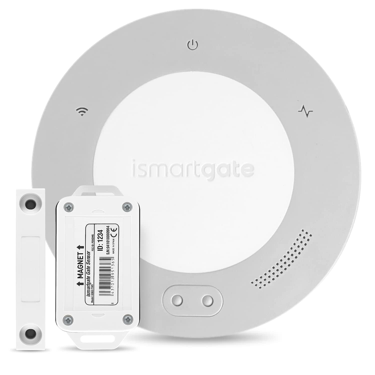 ismartgate LITE Smart Gate Opener Remote, APP Control, Compatible with Apple Homekit, Amazon Alexa, Google Assistant and IFTTT. Compatible with All Gates. Wireless sensor included.