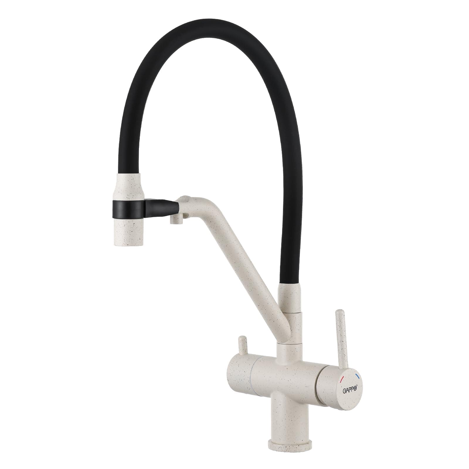 GAPPO Kitchen Faucet with Pull Out Sprayer Single Handle Kitchen Sink Faucet with Magnet (G4398/Granite)