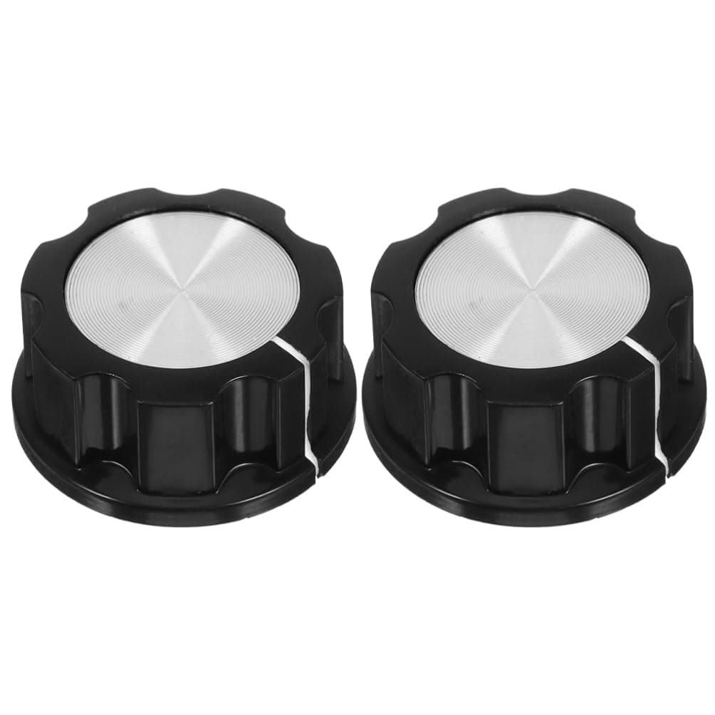 UKCOCO 2 Pcs Air Fryer Replacement Knobs (6mm D-Shaft) - Universal Timer ControlSwitch Dial Universal Microwave Control Knobs Adaptors - Heat Resistant Kitchen Appliance Spare Parts