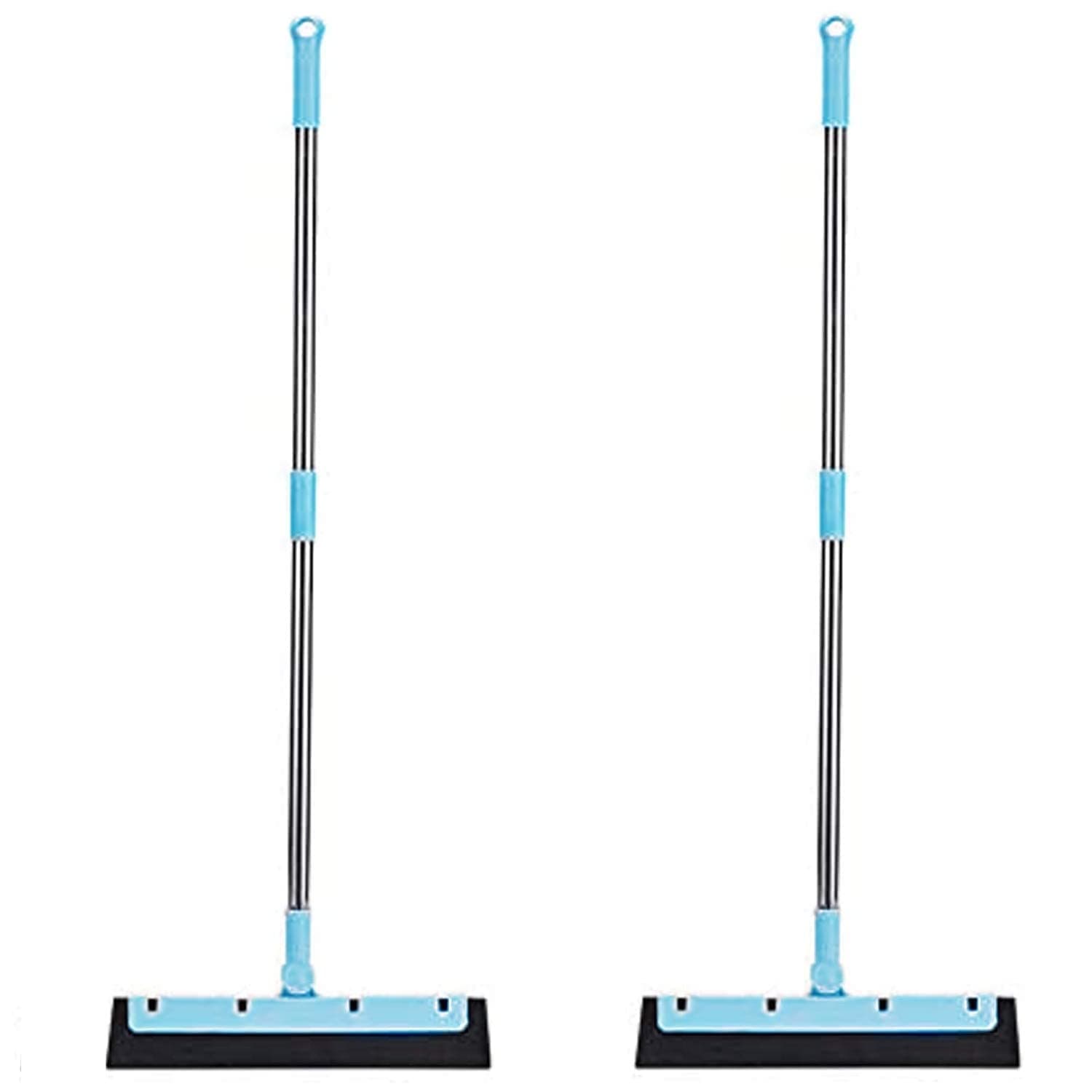 Aiwanto Multi-function Retractable Squeegee Mop Floor Wiper Rubber for Bathroom Household Cleaning Tool (2pcs/pack)