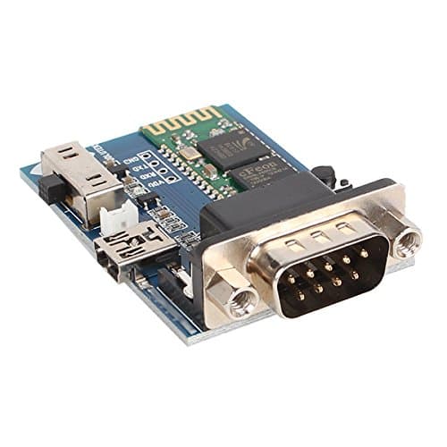 iiMash Mini USB RS232 Bluetooth Serial Adapter Communication Master-Slave 2 Modes 5v (Blue)