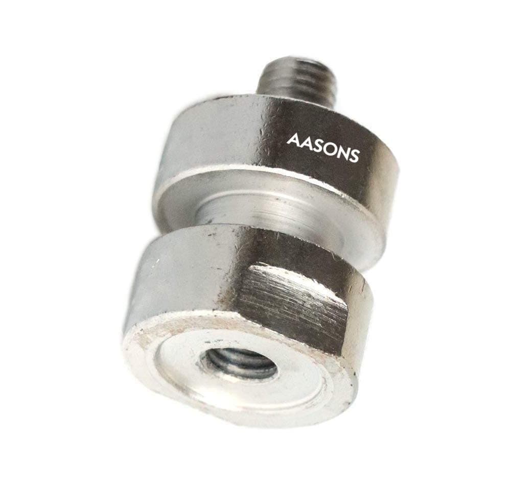 AASONS Angle Grinder Double Wheel Adaptor/Nut/Attachment for Using Two Blades, Cuts 1"(25mm) Gap Like Wall Chaser M14 Thread (For 5" Angle Grinder)